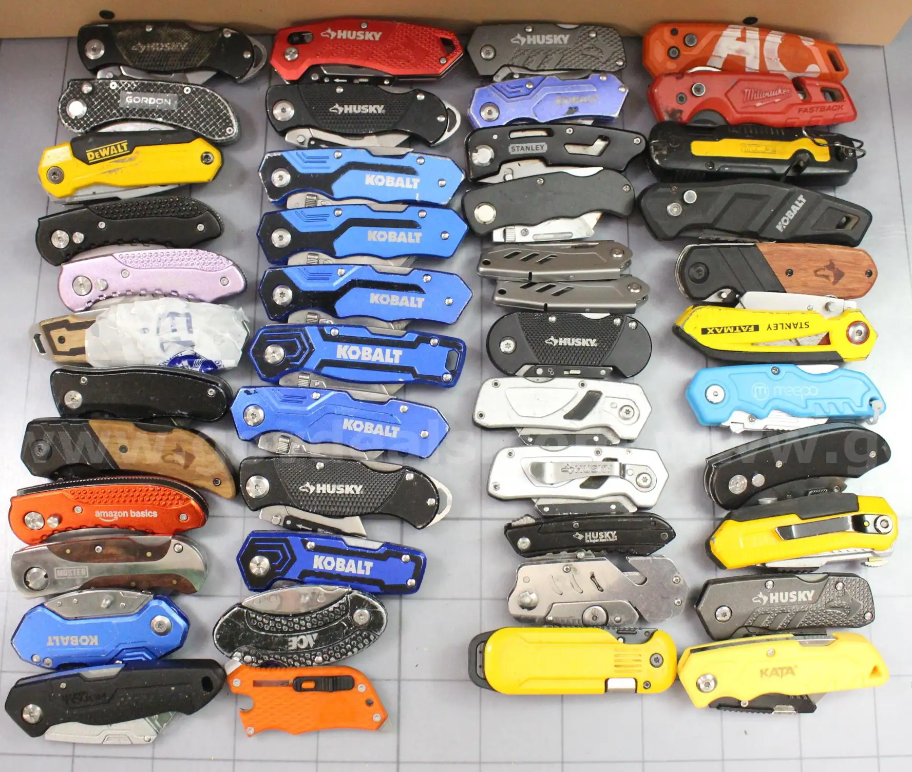 Approximately 11 lbs. of Assorted Box Cutters Utility Knives #35734