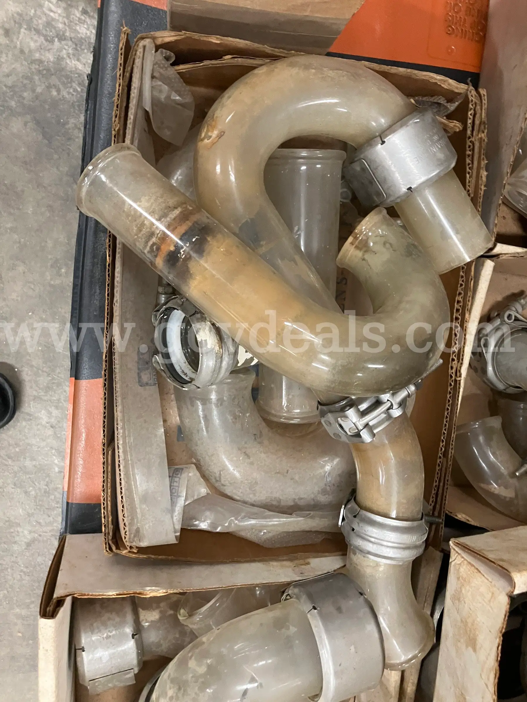 Glass Custic Drain Pipes & Multiple Fittings