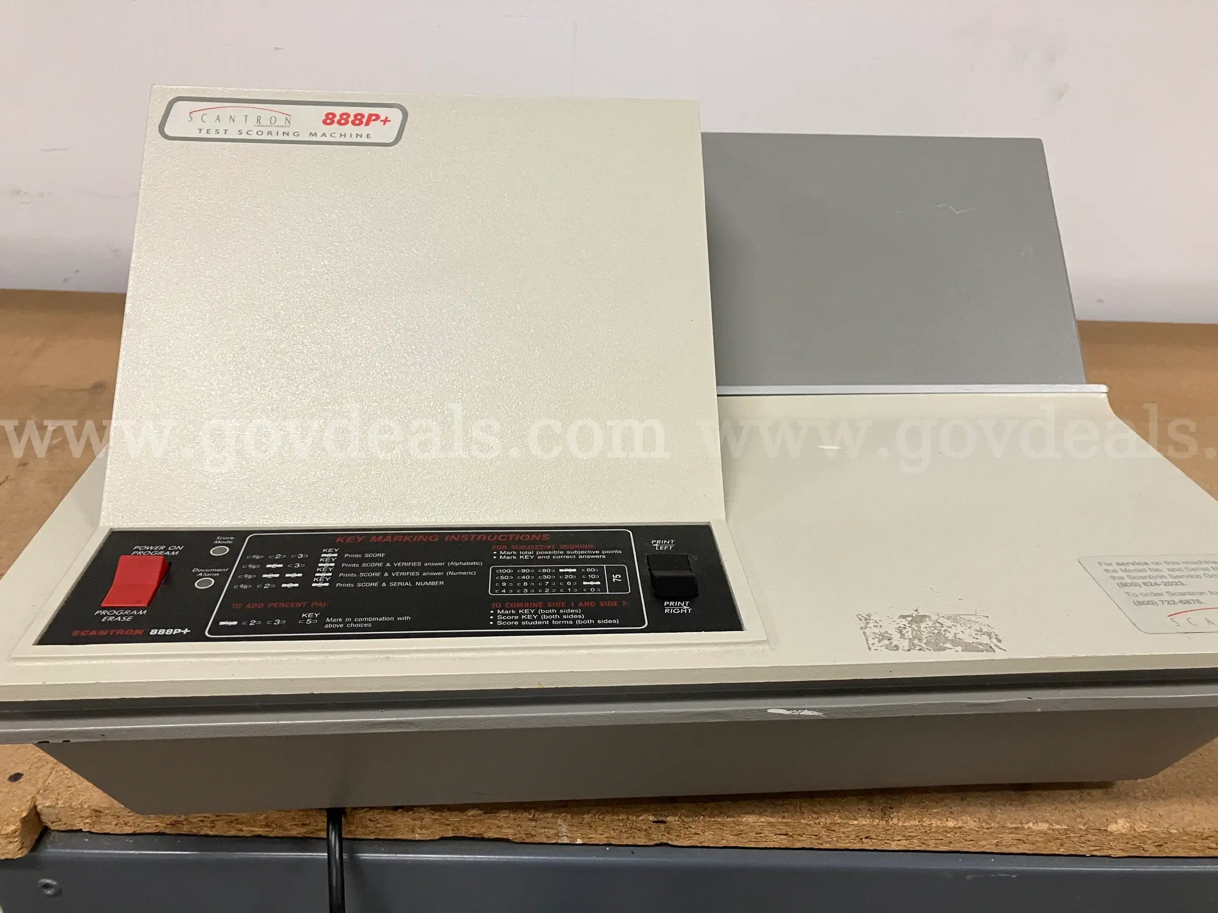 Scantron 888P+ Machine
