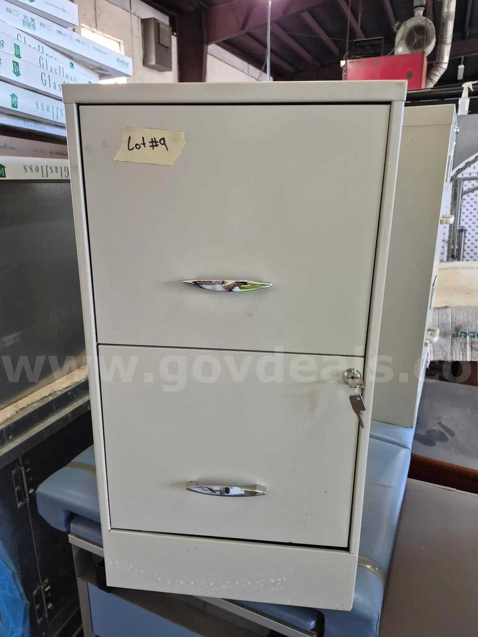Lot #9- Small Filing Cabinet
