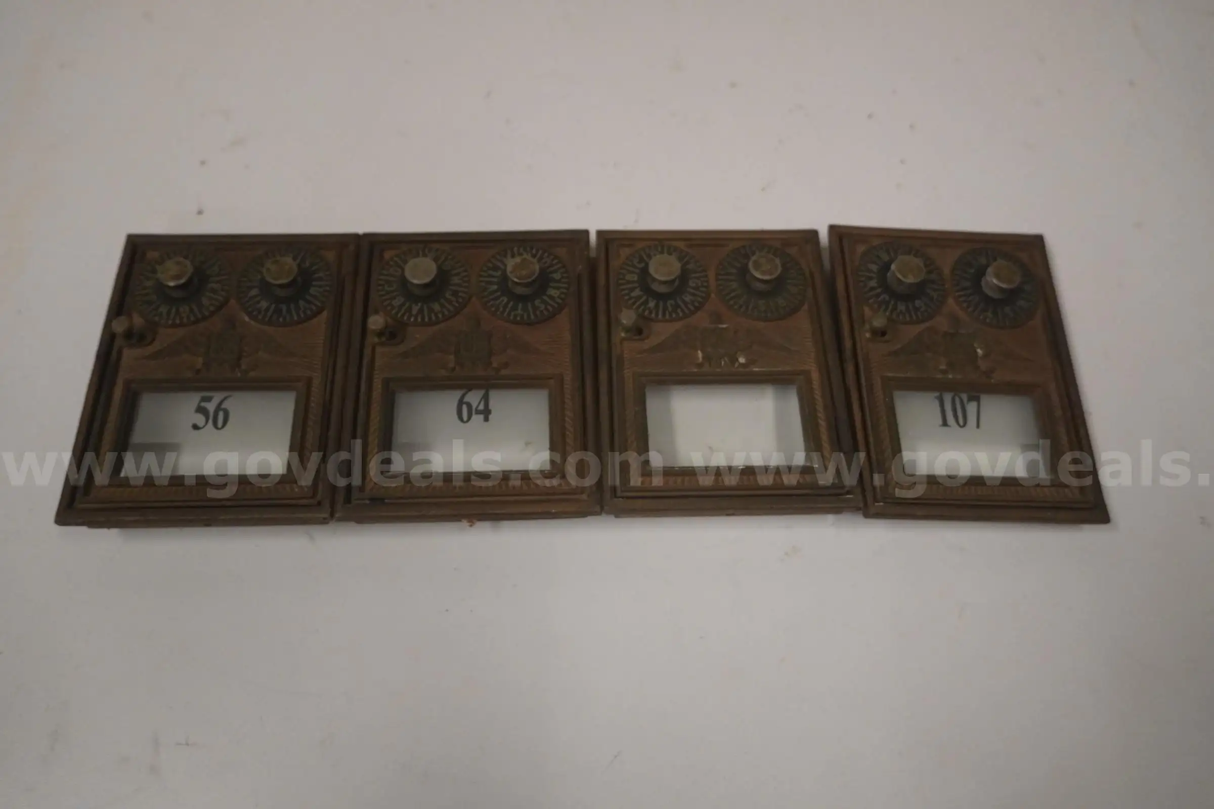 Lot of Four Vintage Mailbox Doors