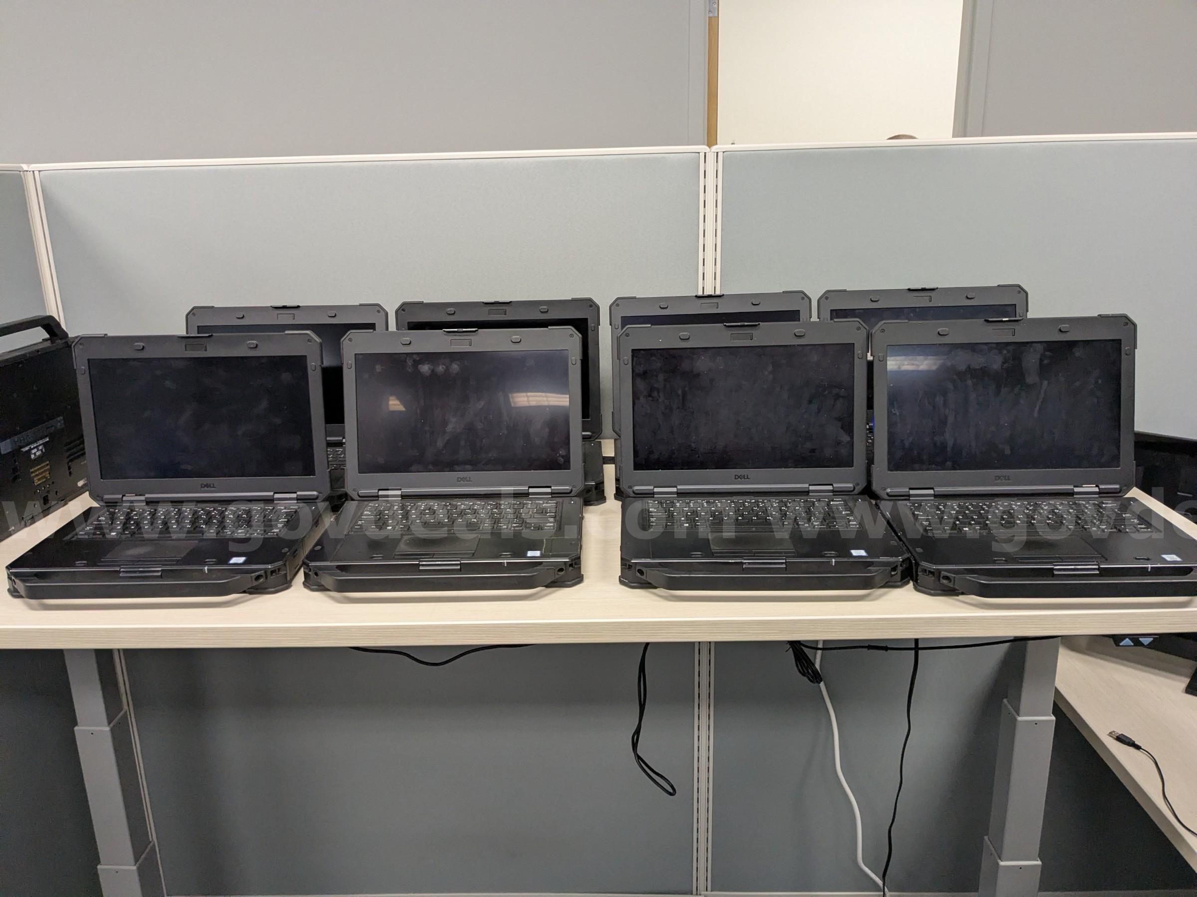 Lot of 9 Dell Latitude 5424 Rugged Laptops