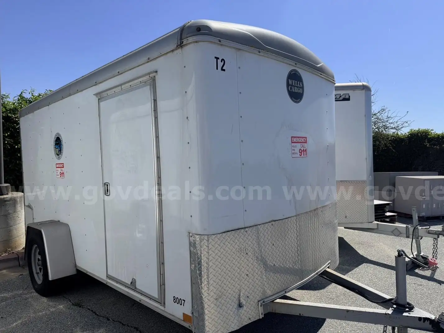 Tow behind storage tailer