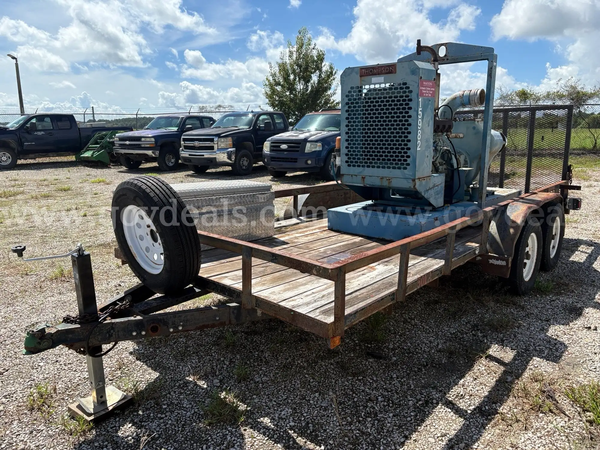 TRAILER--UTILITY 16 TANDEM and 6 WATER PUMP