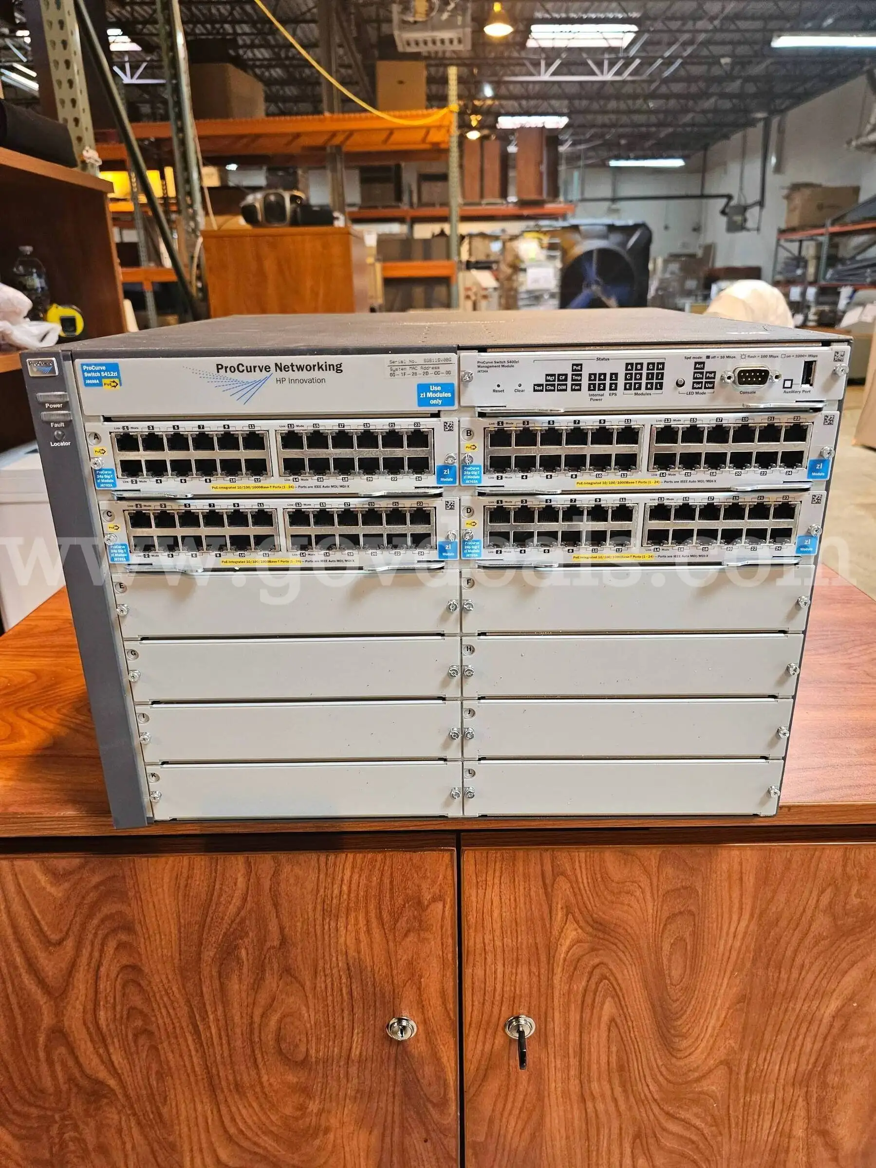 J8698A HP ProCurve 5412zi 12x Expansion Slots Layer 3 Managed 7U Rack Mountable