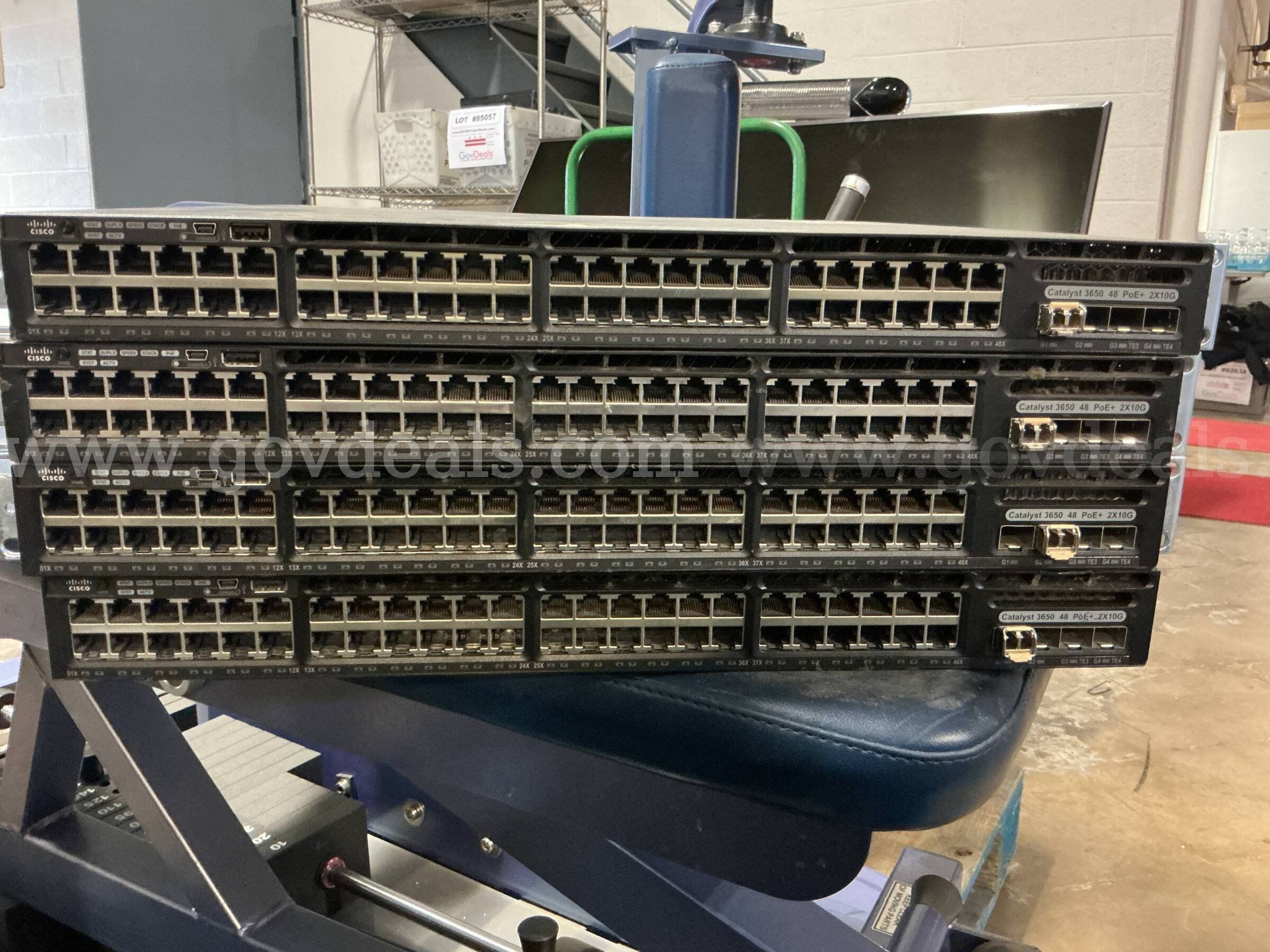 CISCO CATALYST 3650 HIGH PERFORMANCE ACCESS SWITCHES (4 UNITS)