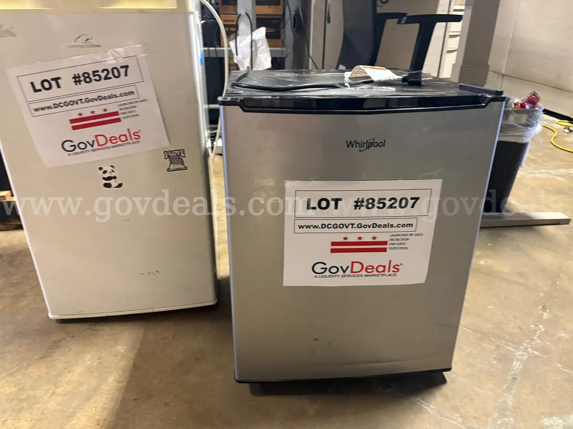 Lot of 2 MINI FRIDGES - BOTH POWER ON