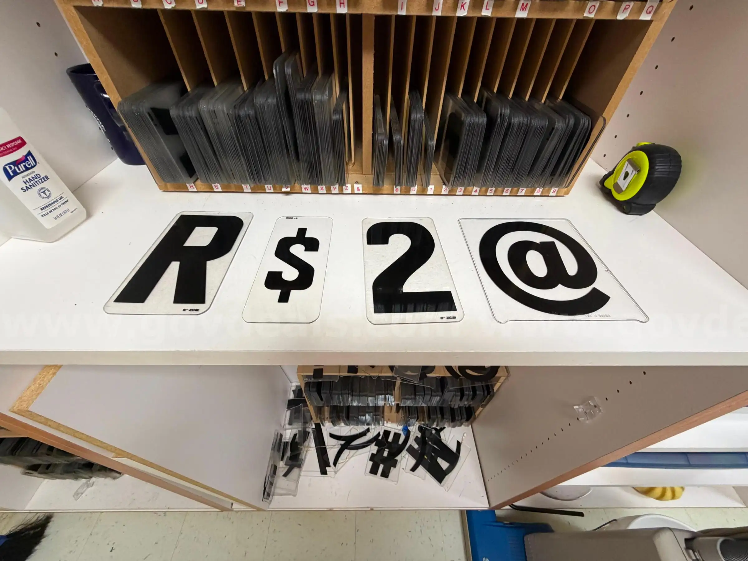 Acrylic Letters & Numbers for display sign