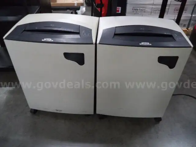 Lot of (2) Fellowes Paper Shredders.