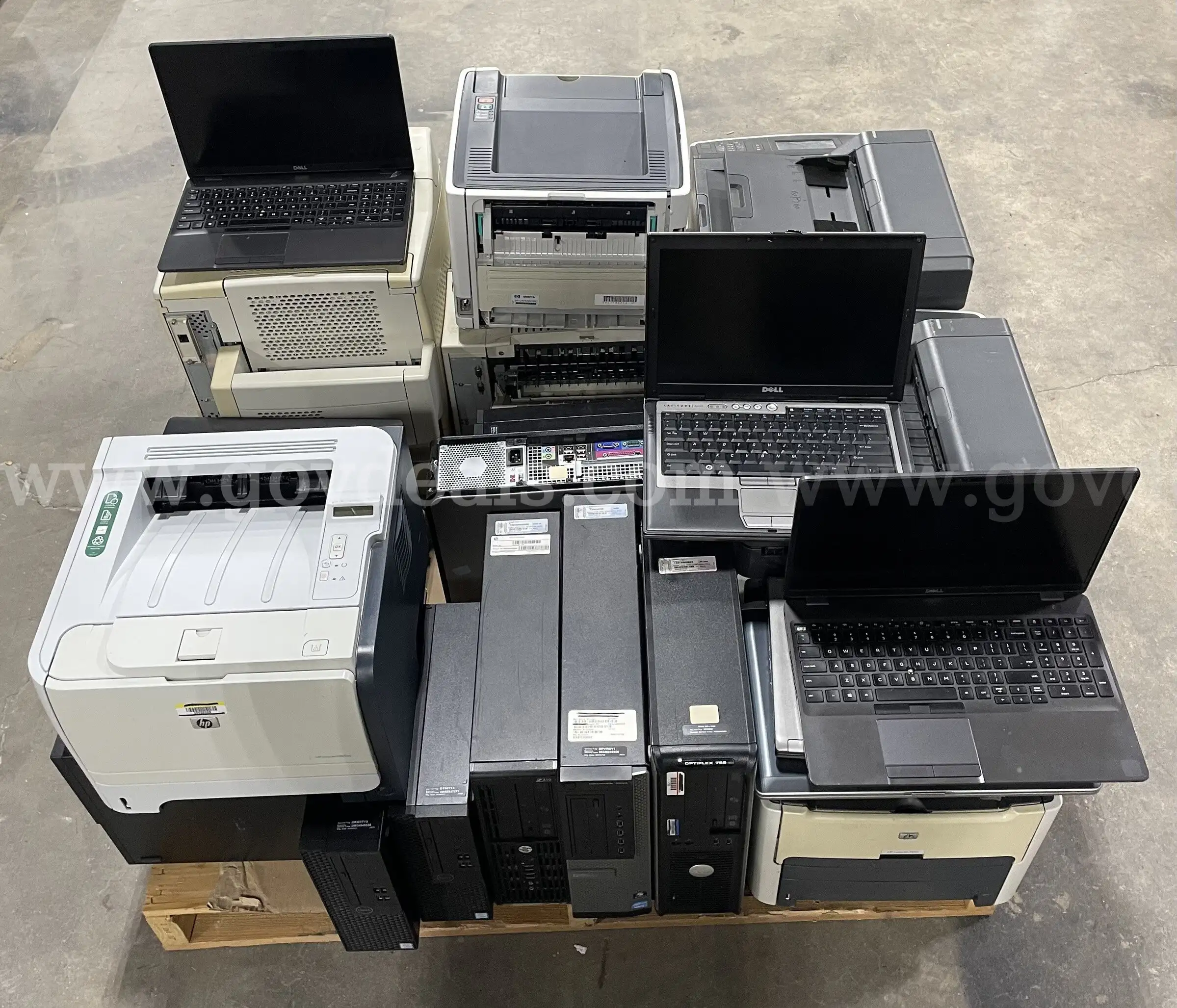 (25 ASSETS) PRINTERS DESKTOPS LAPTOPS