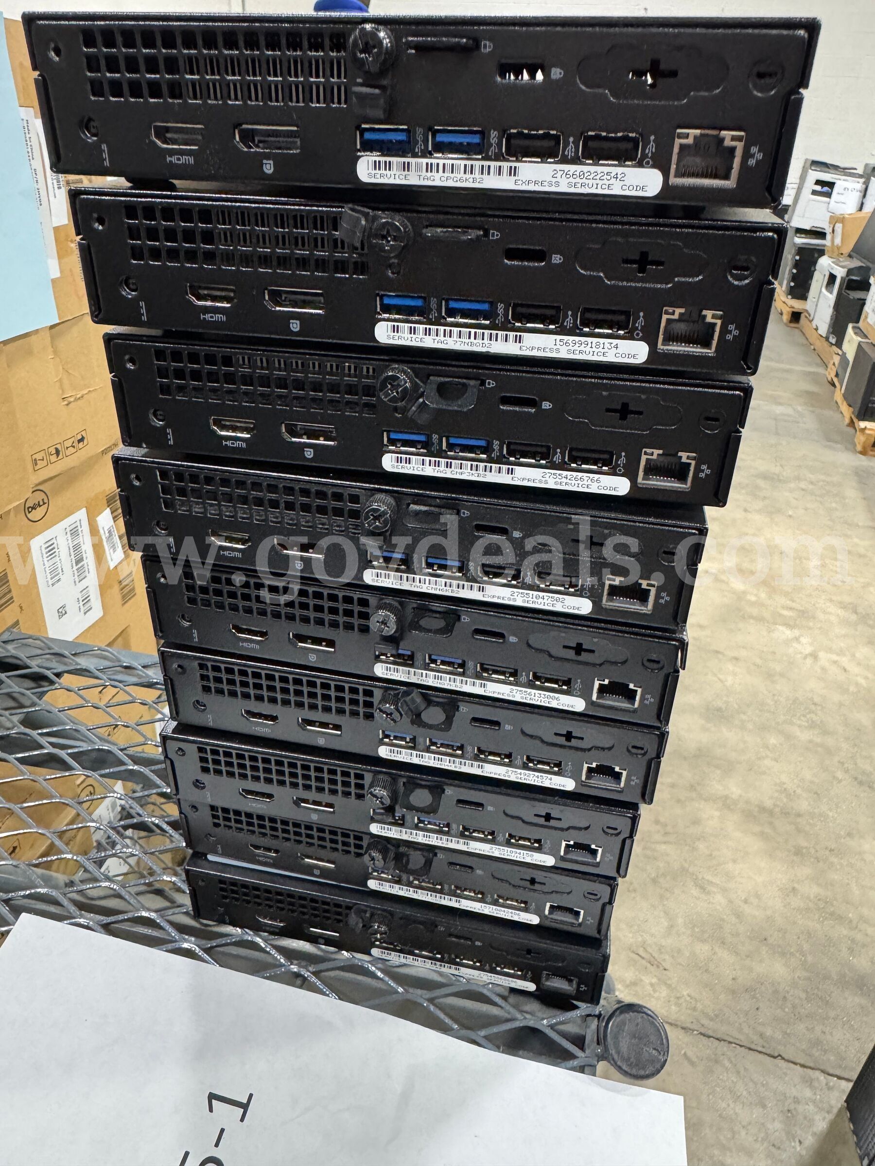 (24 ASSETS) DESKTOPS ROUTER PRINTERS MONITORS