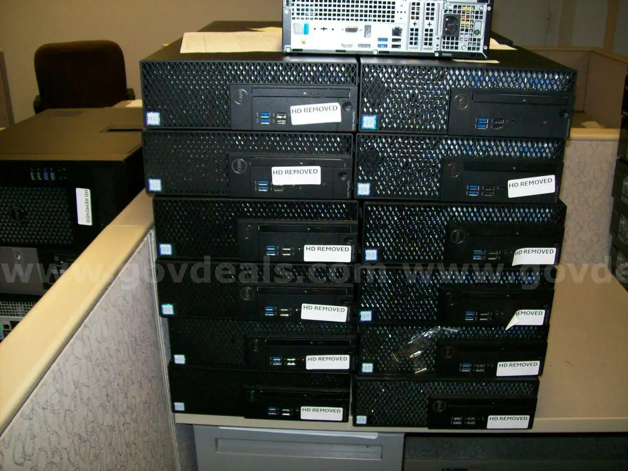 25 Dell DESKTOPS with all Hard Drives Removed