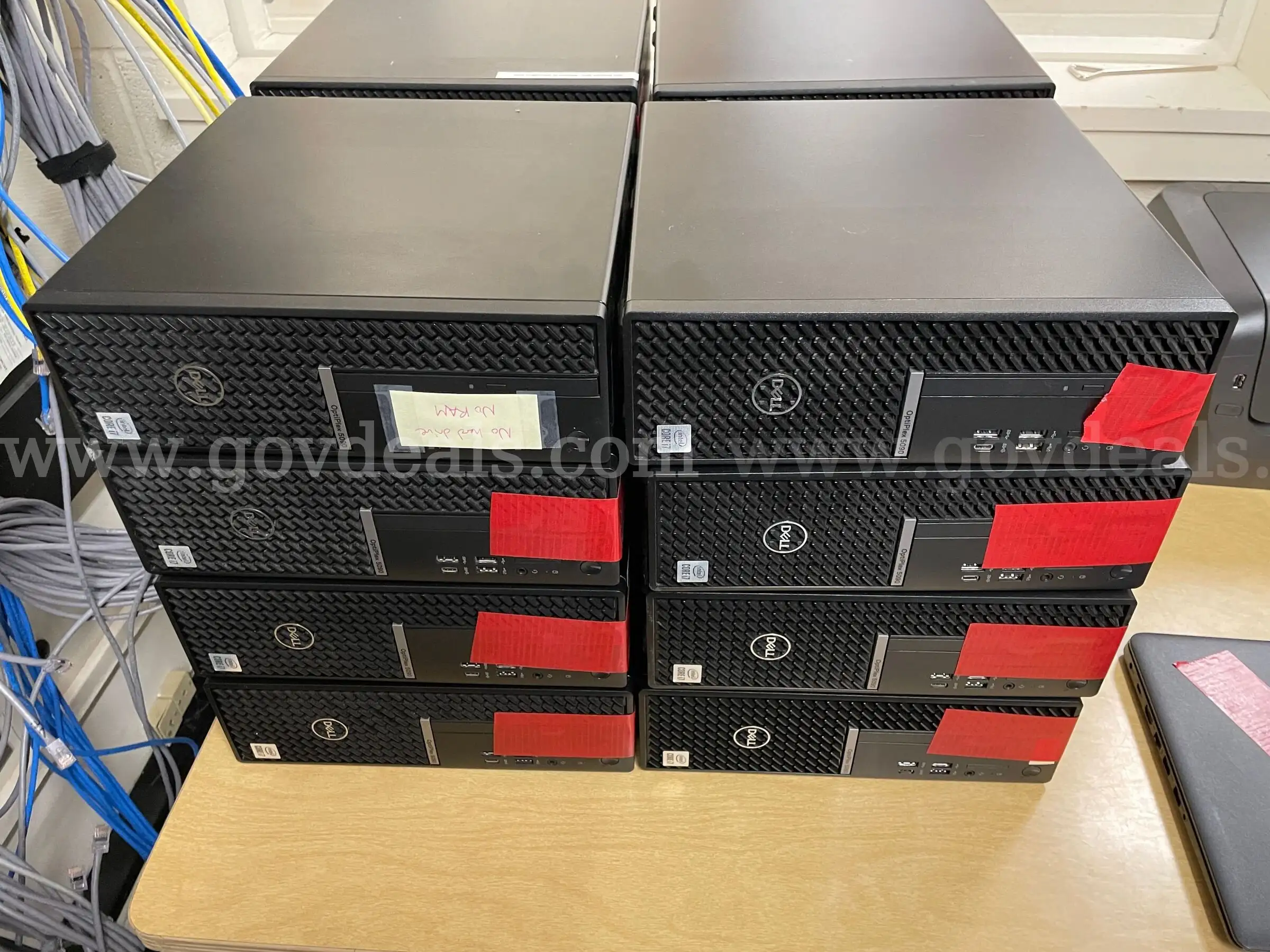 Lot of Dell OptiPlex Computers Dell Latitude Laptop & HP OfficeJet Pro Printers