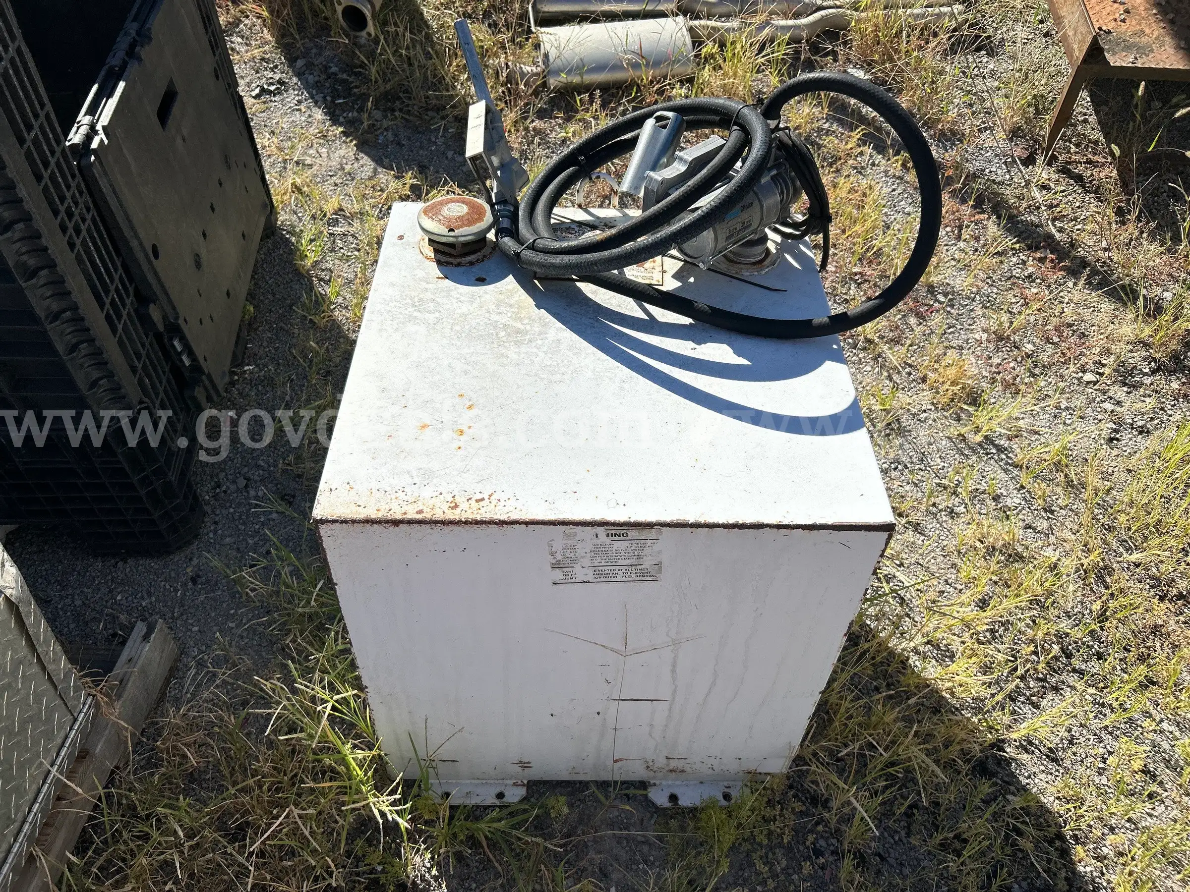 Delta 05000 Fuel Transfer Tank with GPI EZ-8 12V Pump - 50 Gallons