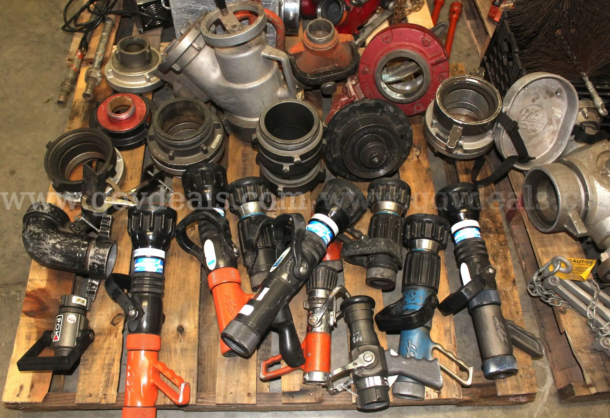 (3) Pallets of Assorted Retired Fire Department Equipment