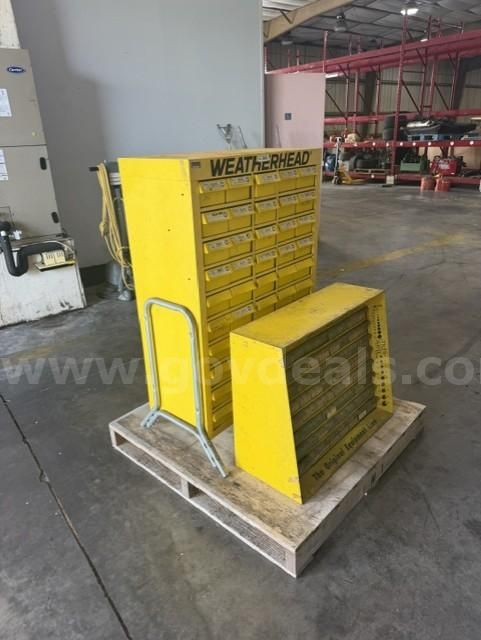 Vintage Weatherhead Metal Storage Cabinet — 114 Bins of Possibilities!