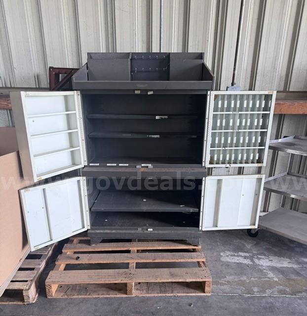 Vintage Autolite Service Desk & Parts Cabinet — A Piece of Automotive History!