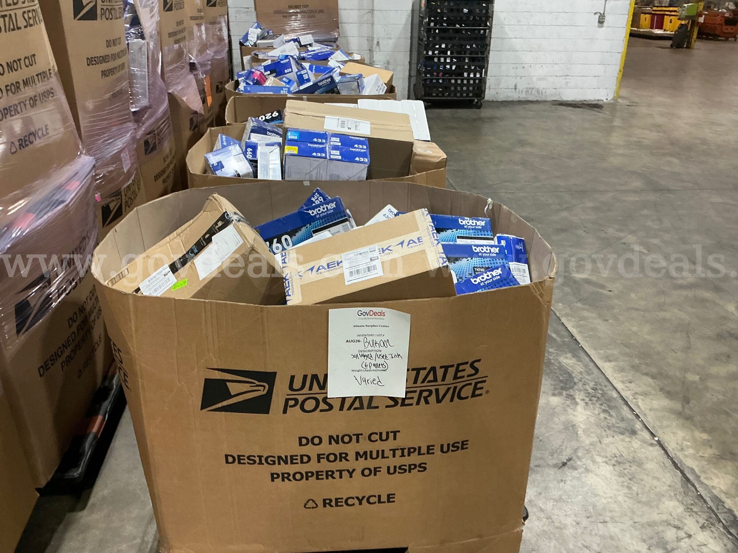 Salvaged USED Ink Cartridges & Toners TOTAL 6 Pallets (AUG26-BULK002)