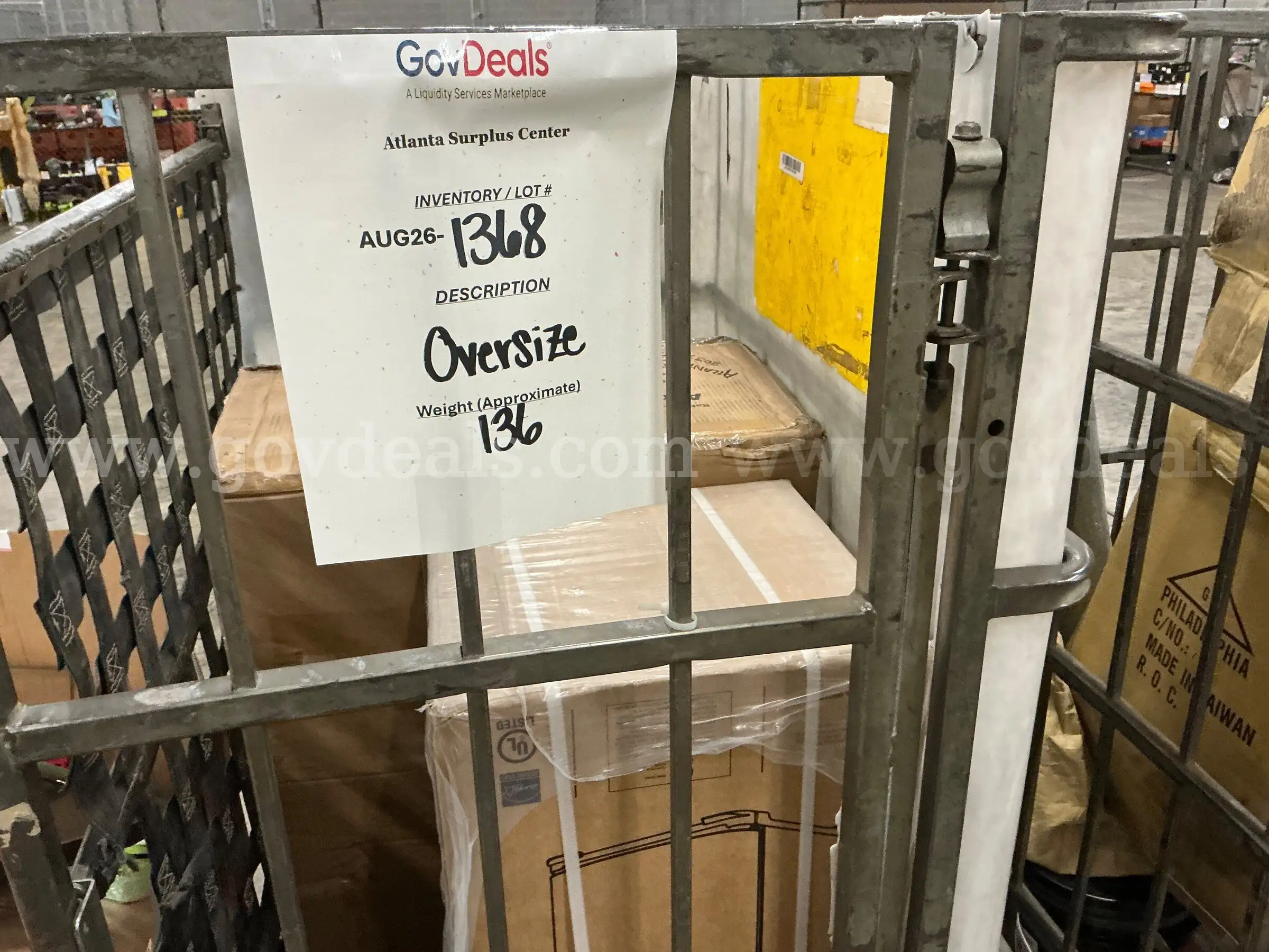 General Merchandise Large Items (AUG26-1368)