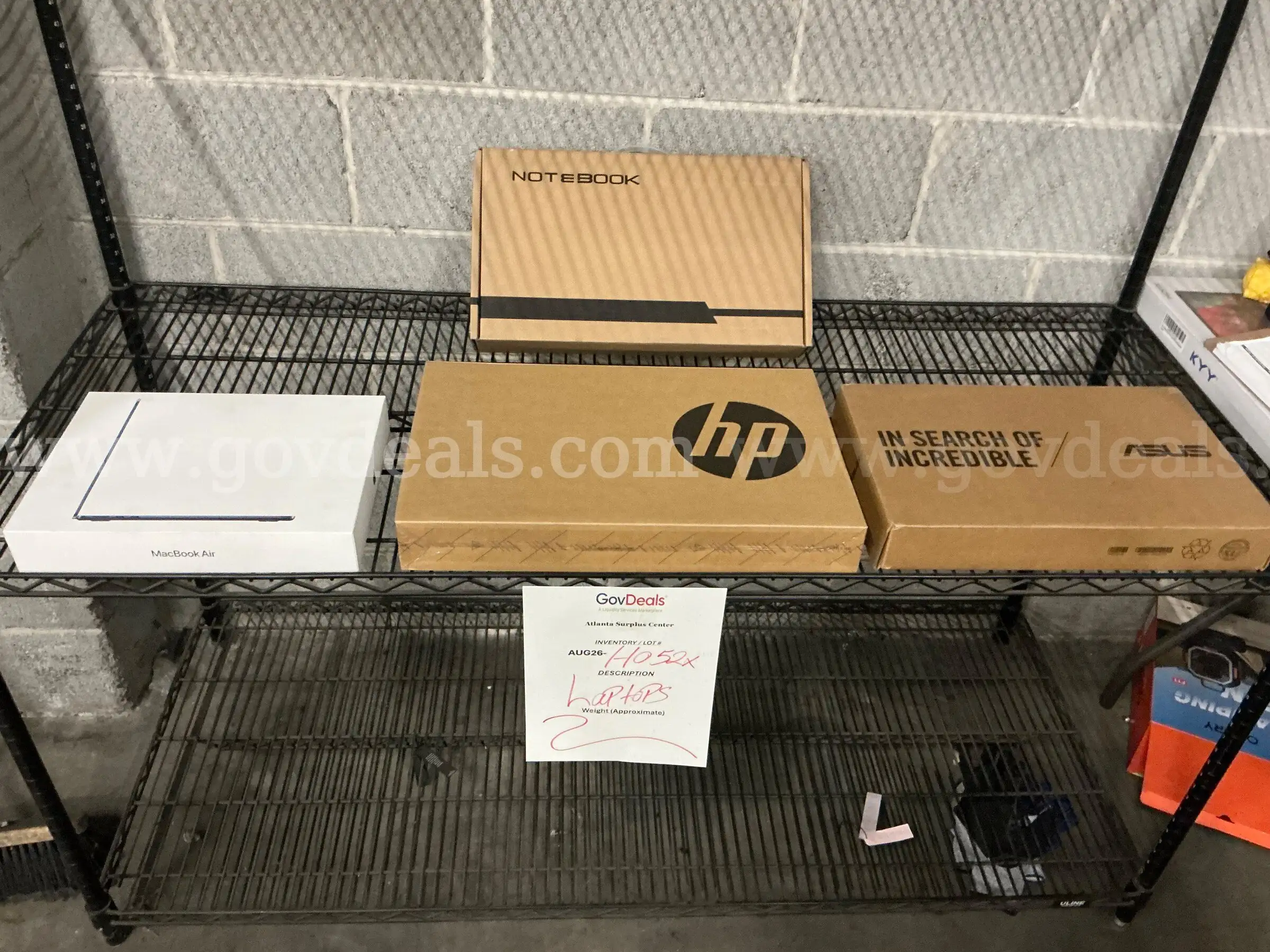 Electronics Laptops (AUG26-H052X)