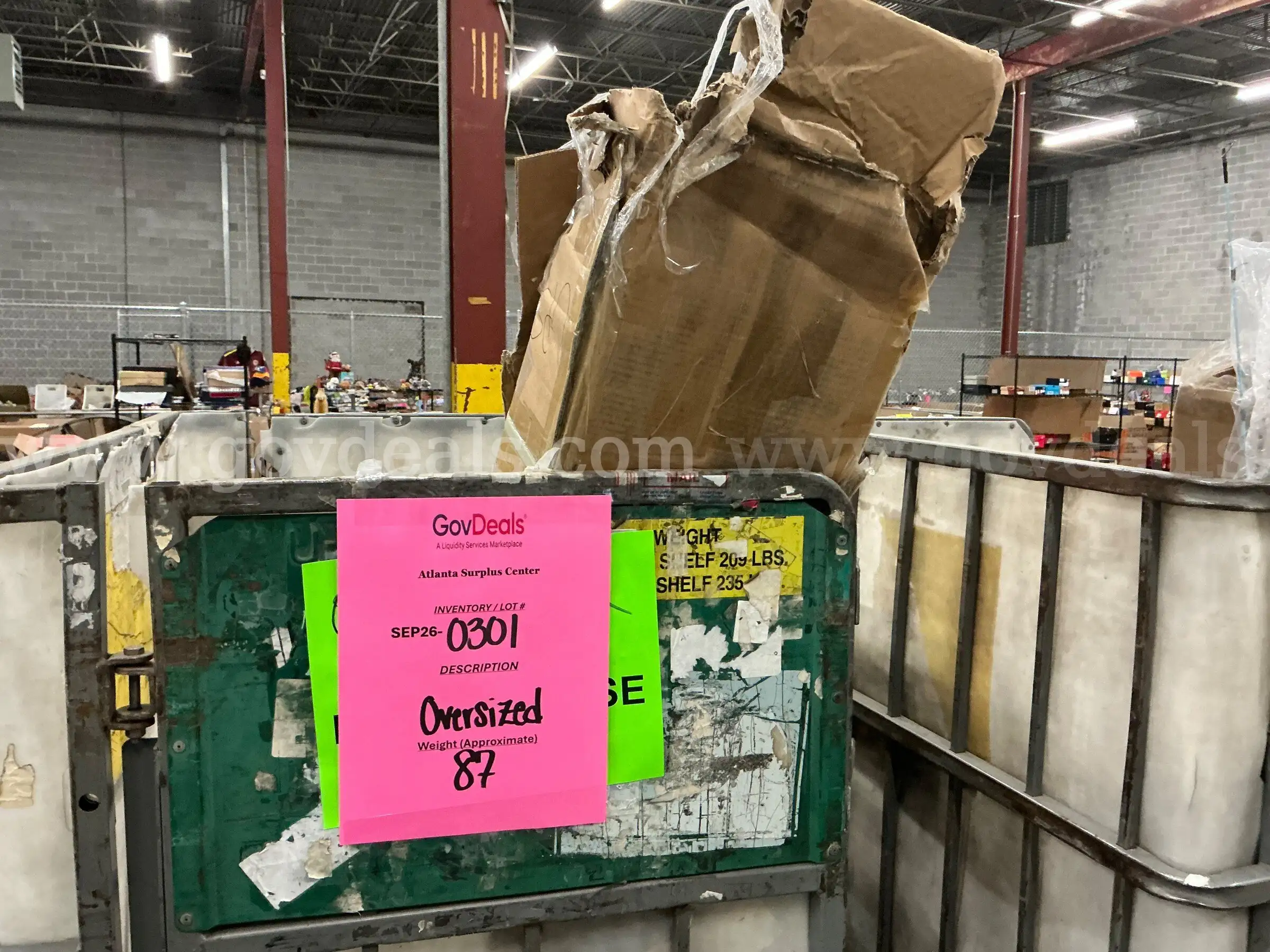 General Merchandise Large Items (SEP26-0301)
