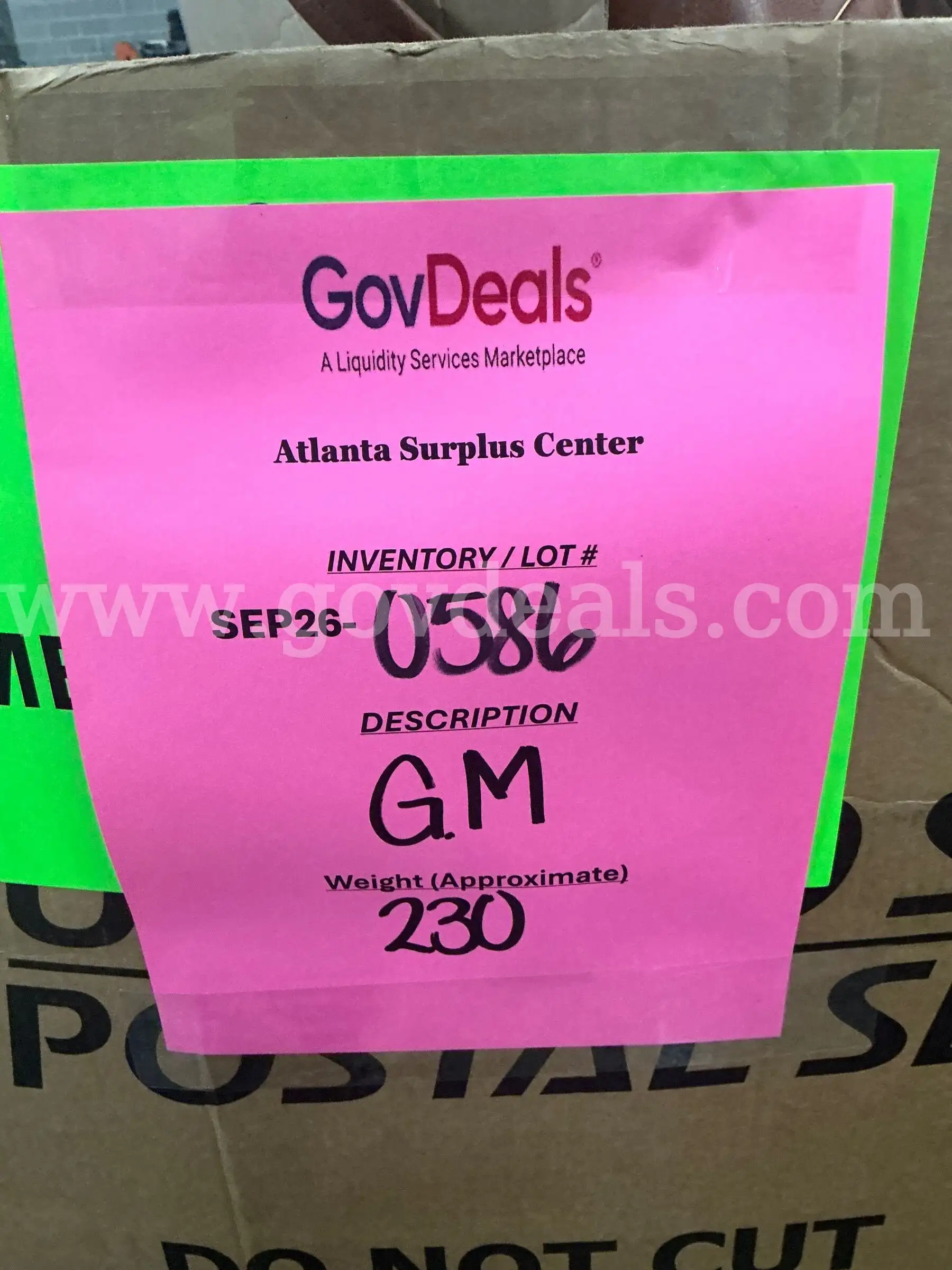 General Merchandise (Gaylord) (SEP26-0586)