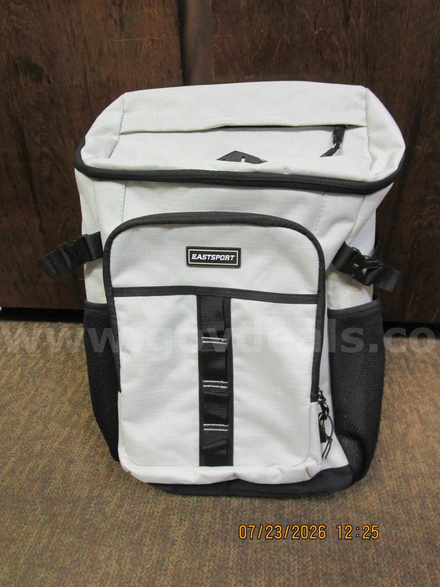(1) LIKE-NEW GREY BLACK EAST SPORT BACKPACK
