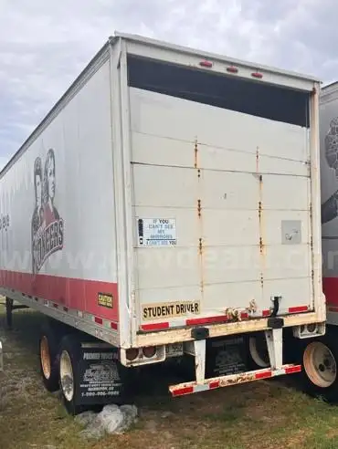 1986 Fruehauf Utility Box Trailer