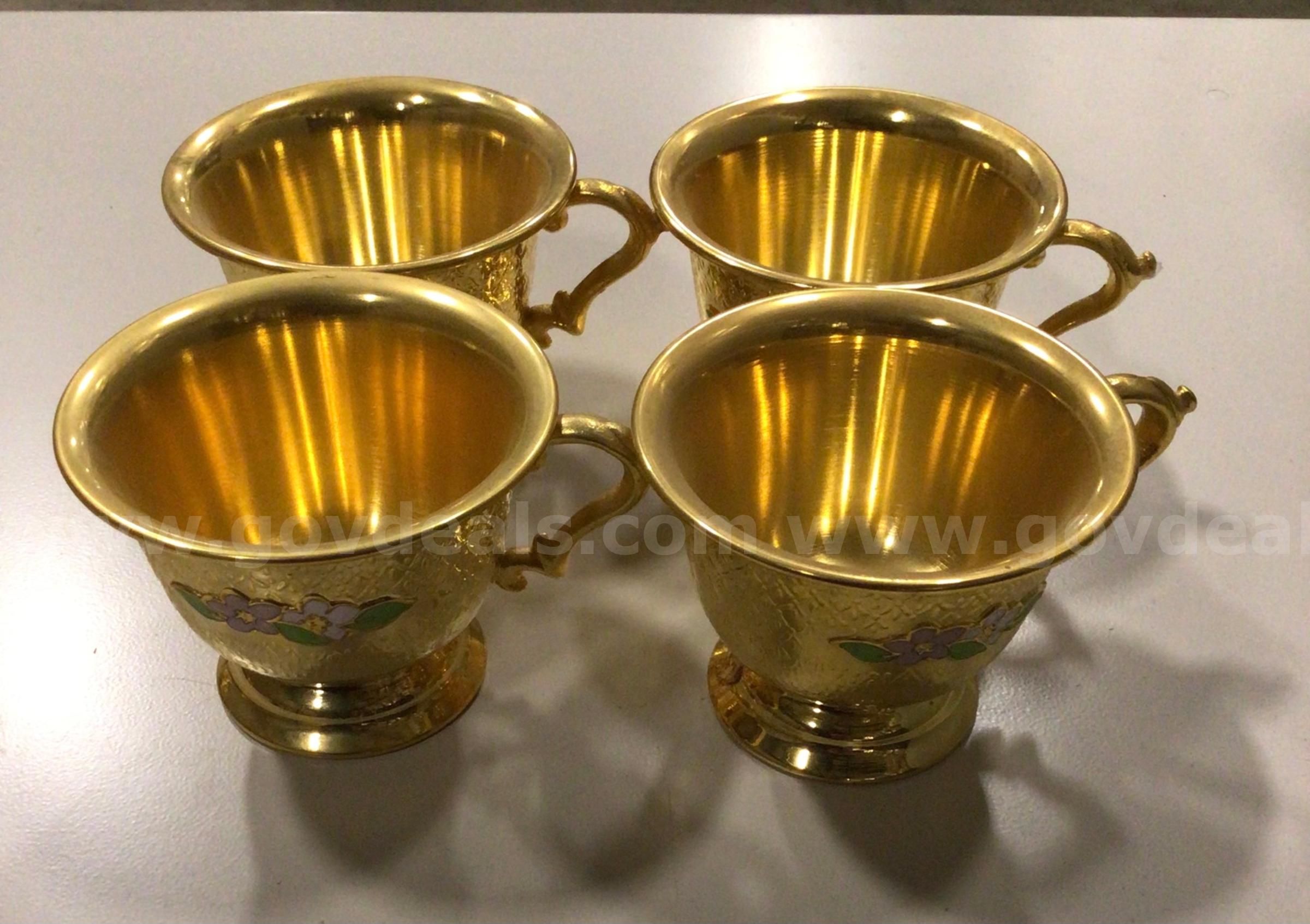 Brass Teacup Set