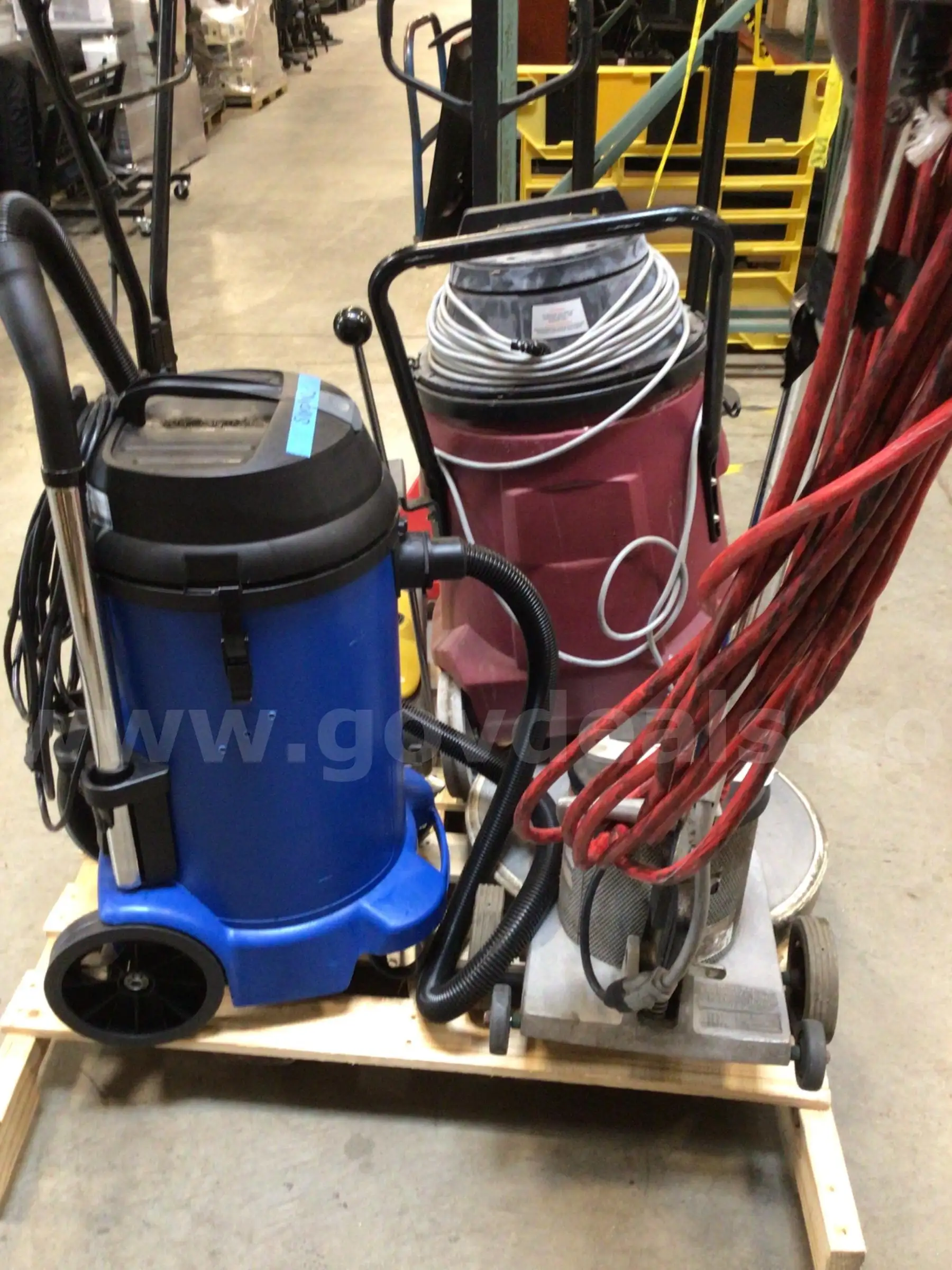 Lot of Industrial Floor Cleaning Machines
