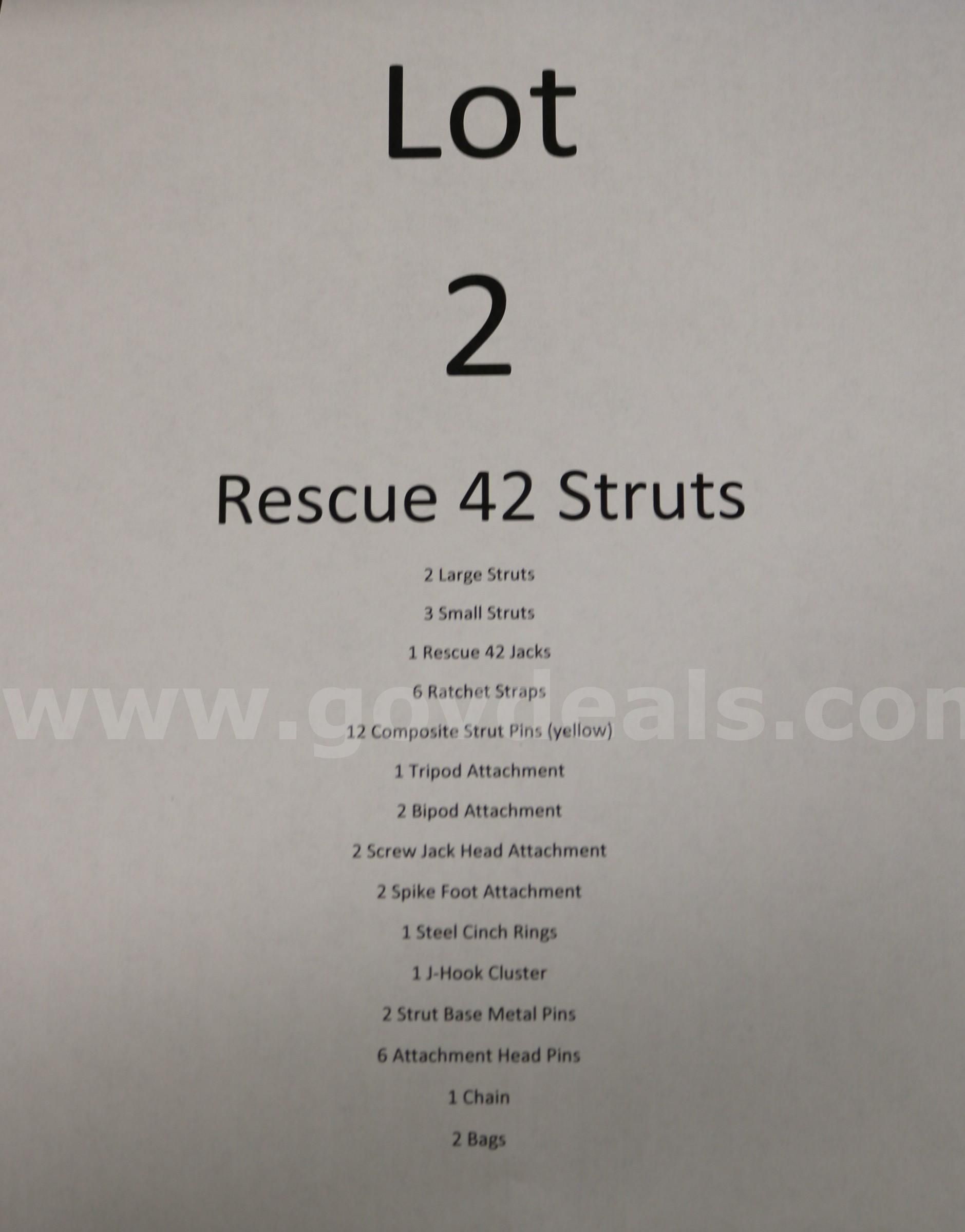 Fire Department Rescue Stabilization Equipment (lot #2)