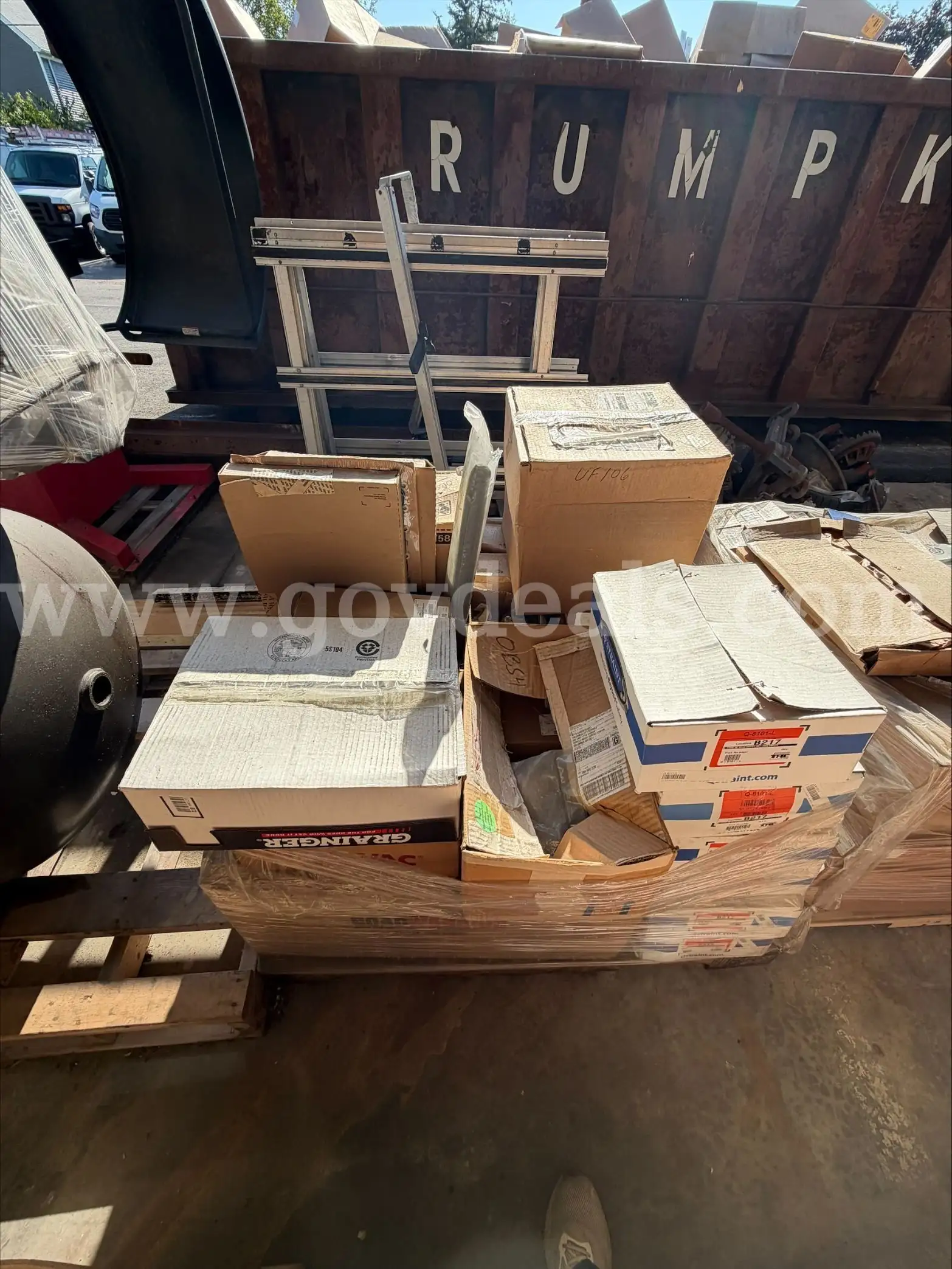 Pallet Of Miscellaneous International & Freightliner School Bus Parts 1998-2002