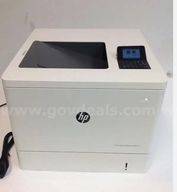 Asset ID #5508 #50 HP Color LaserJet Enterprise M554 1GB Laser Printer w Only 7k Pages Printed