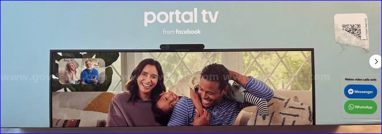 Asset ID #5518 Portal TV from Facebook (now Meta Portal TV) is a smart video-calling