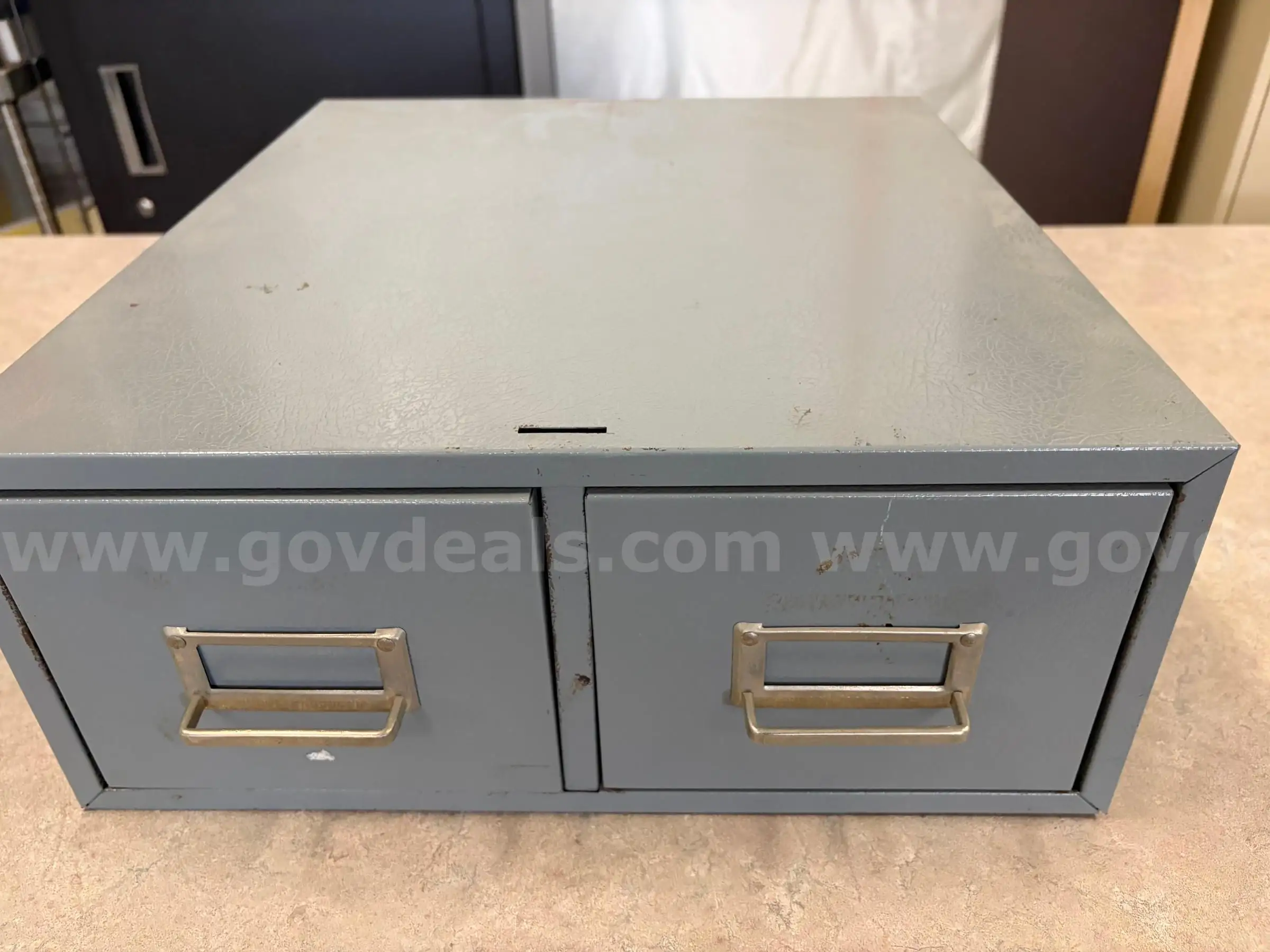 Two Drawer Note Card Holder