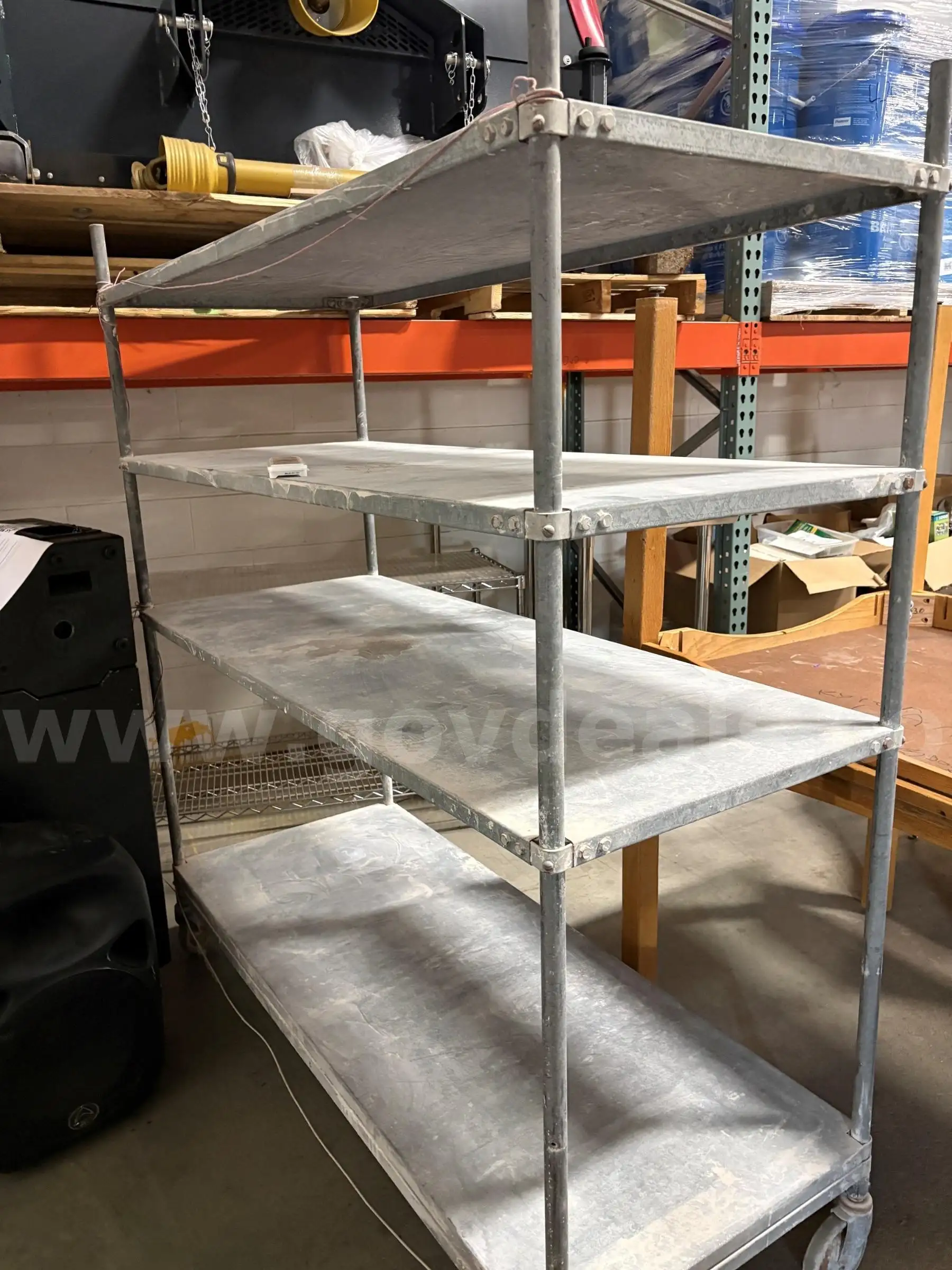 Metal Shelving on Castors