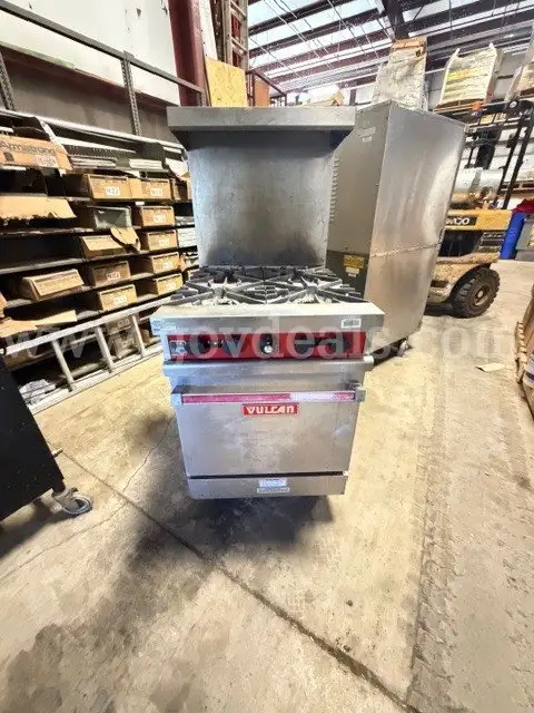 Vulcan Four-Burner Gas Range with Oven