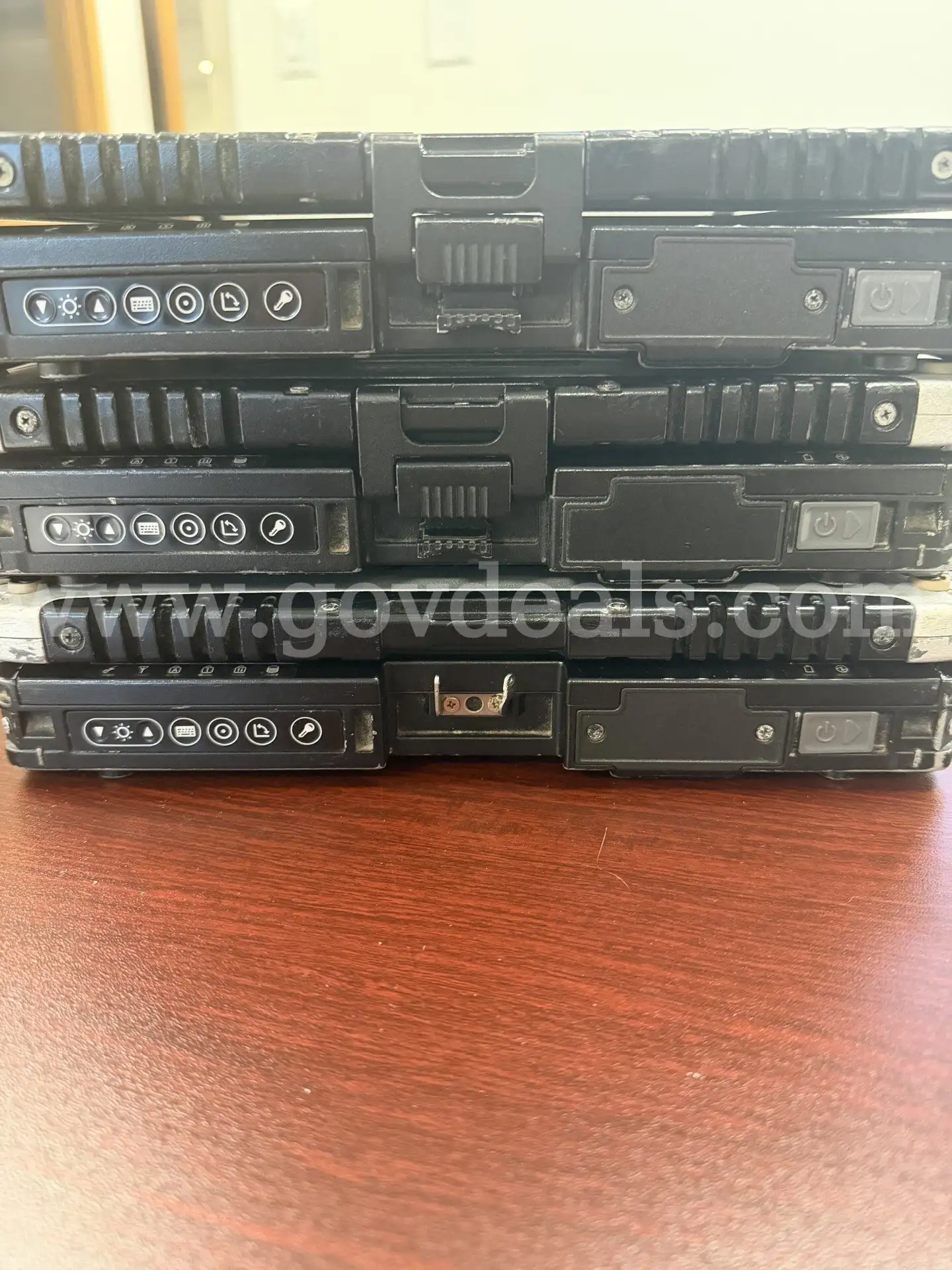LOT- 3 used tough books 6 extra computer pens and 2 Ipads