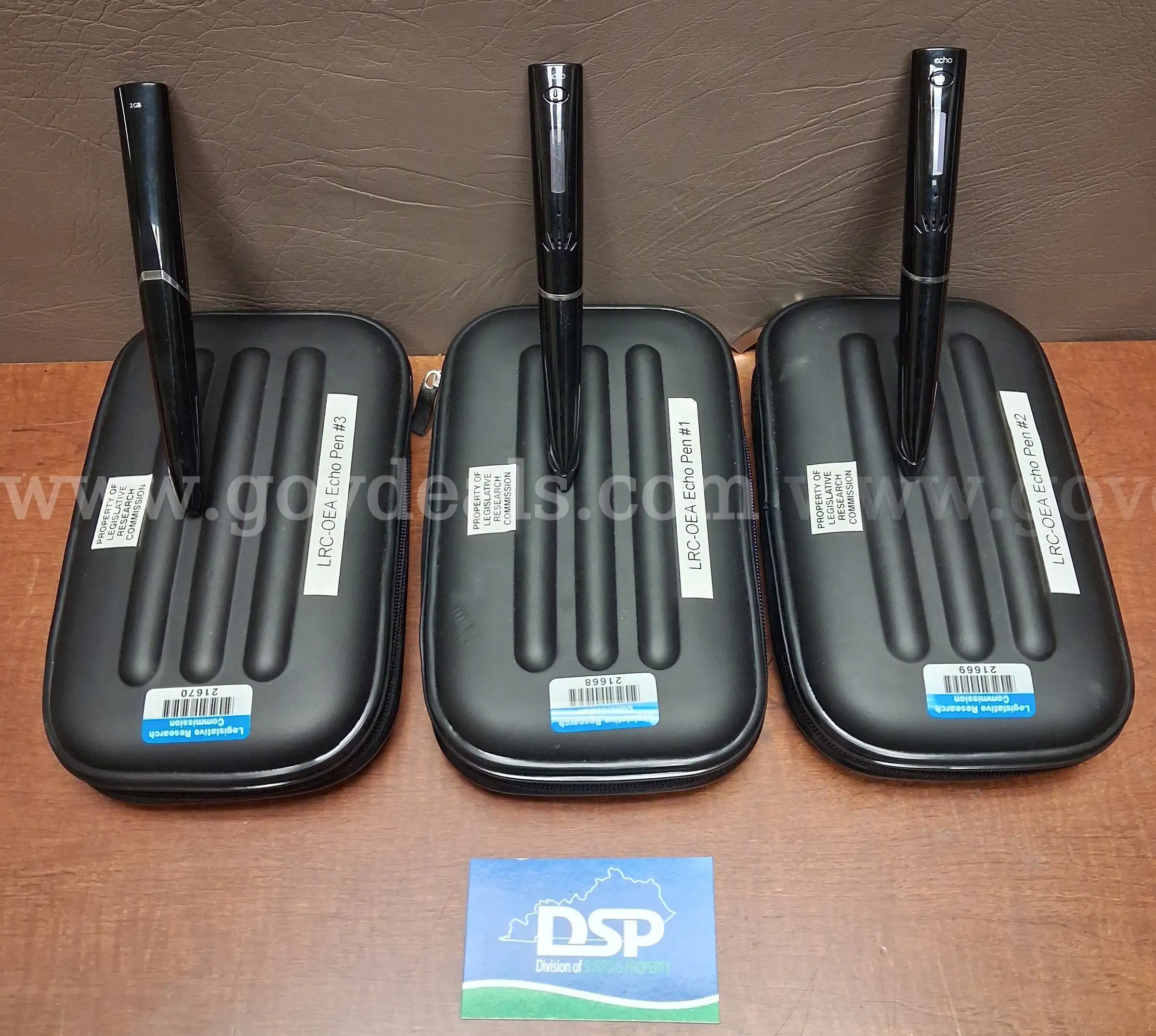 3 Echo Smartpens with Cases PRE-OWNED DS16247 87984 DSP