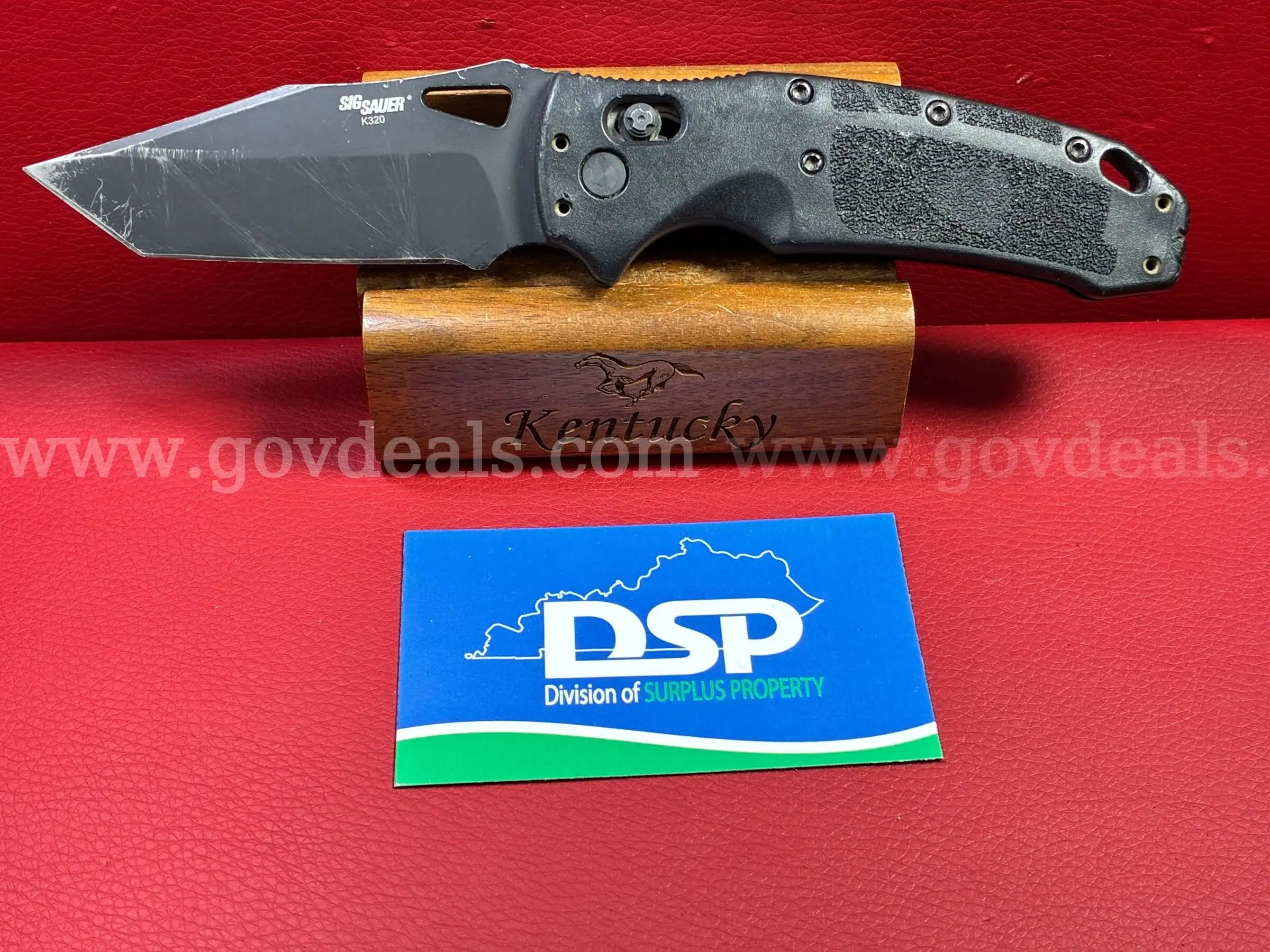 Hogue Sig K320 Manual Folder CPM S30V Knife PRE-OWNED DS18683 99523 TSA