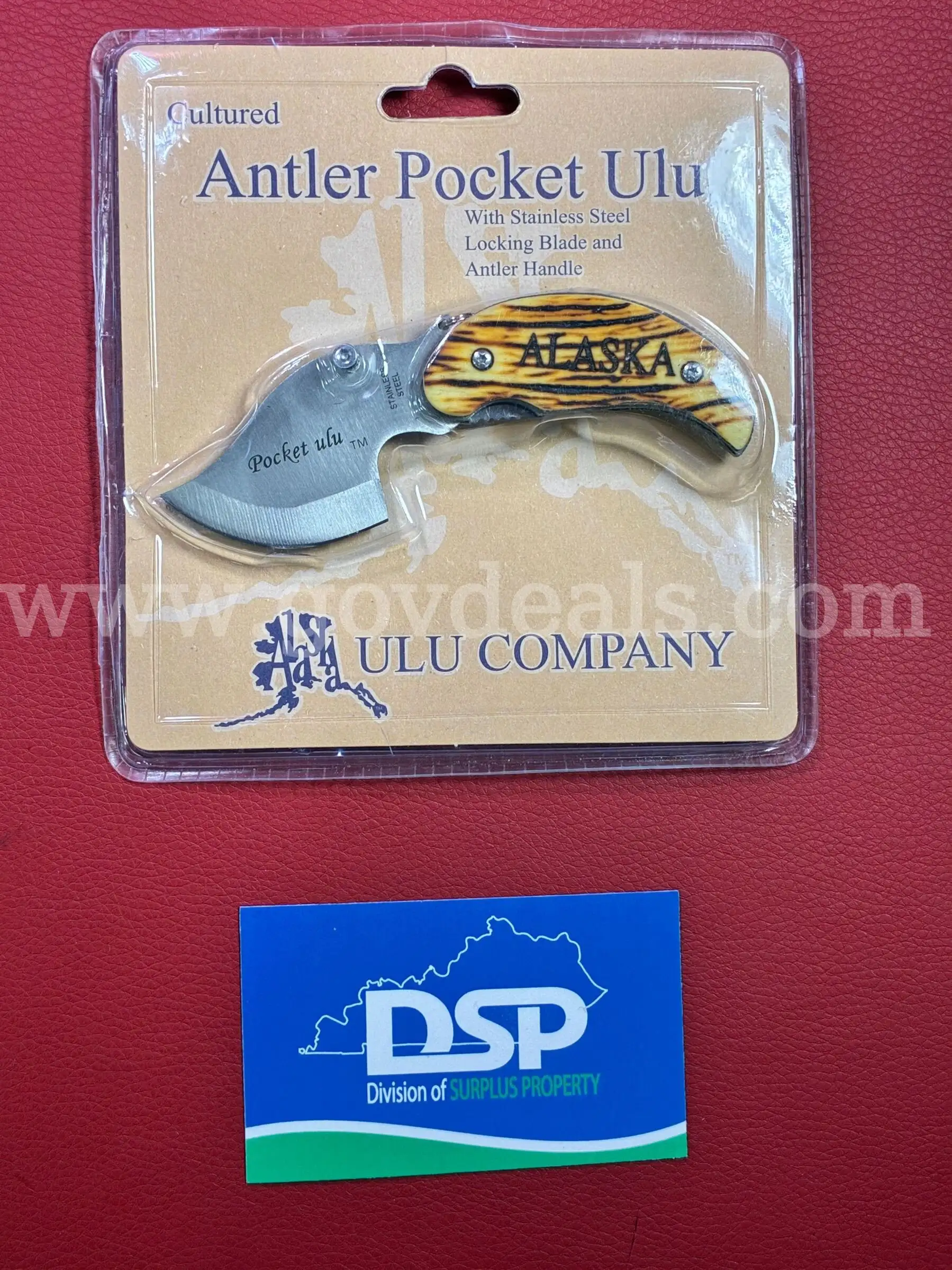 Alaska Antler Pocket ULU Knife PRE-OWNED DS18692 99572 TSA
