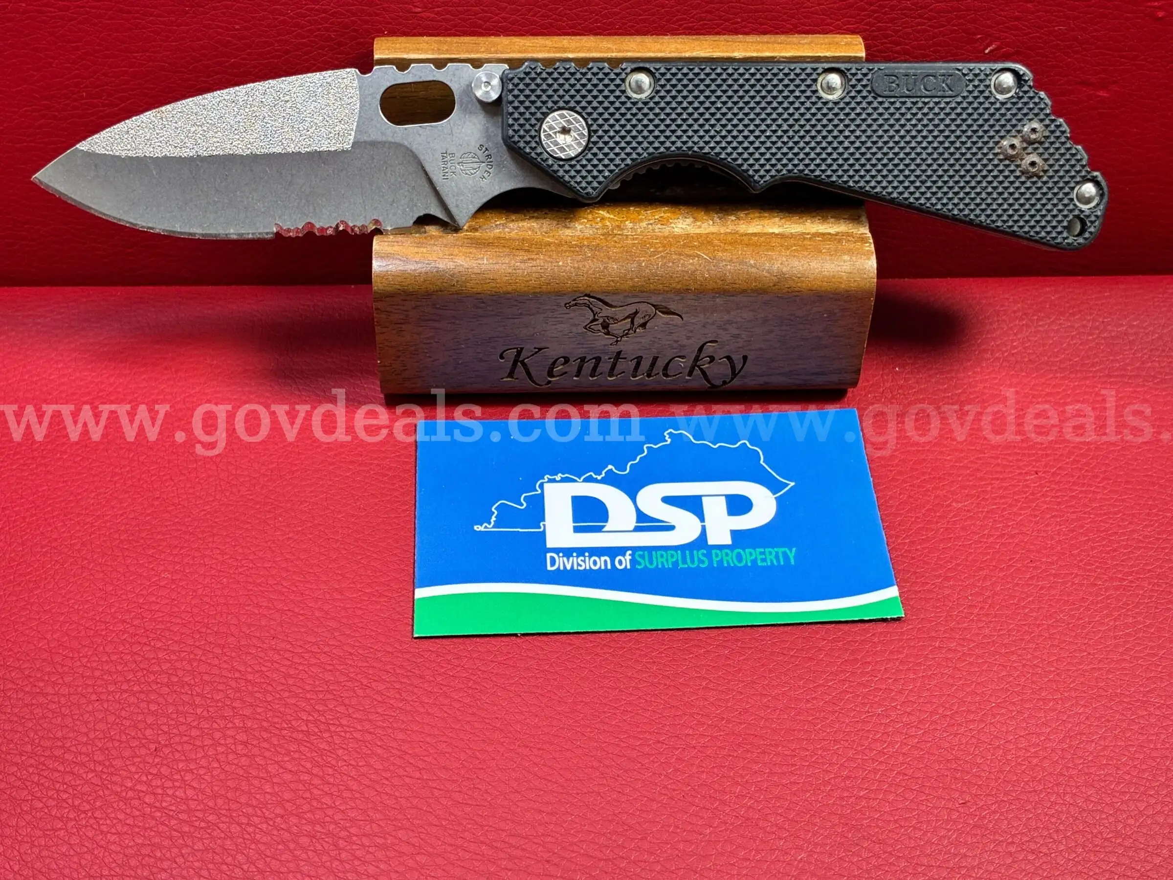 *Discontinued Buck Strider Tarani BOS ATS34 Knife PRE-OWNED DS18718 99641 TSA