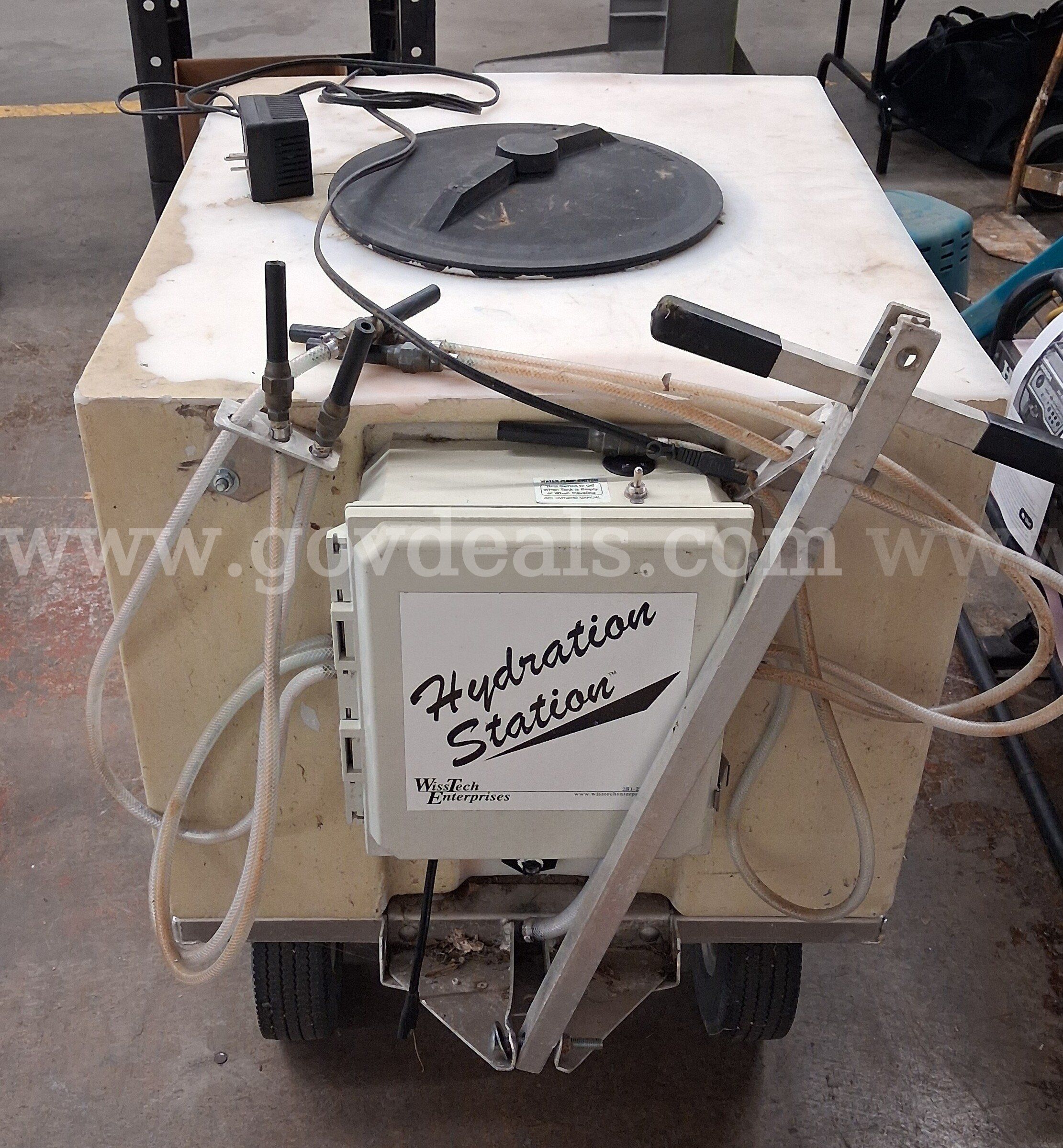 WissTech Hyrdation Station with Tank and Cart PRE-OWNED DS18586 99129 DSP