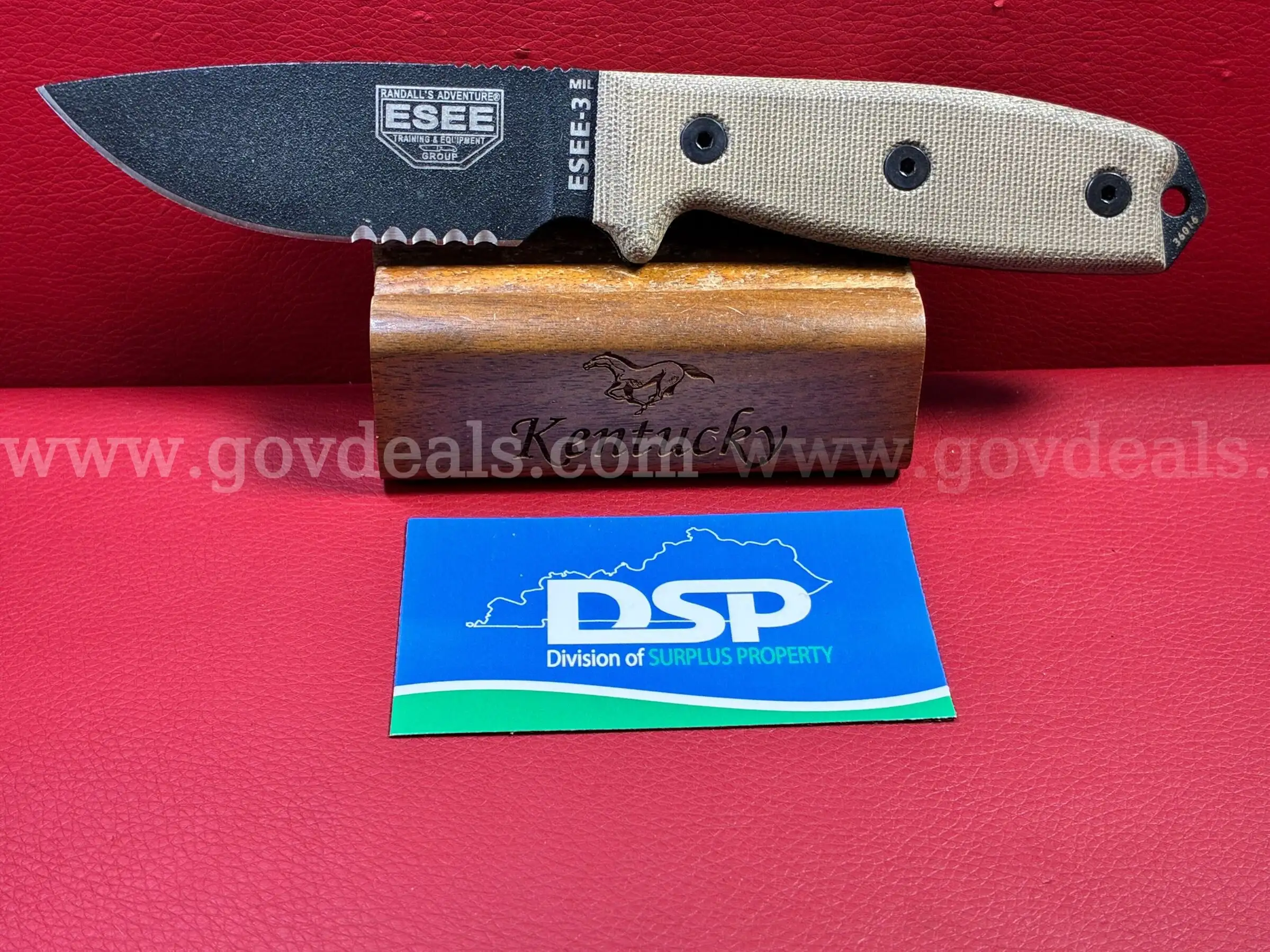 ESEE-3 Fixed Blade Knife PRE-OWNED DS18736 99717 TSA
