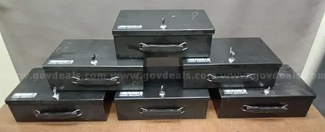 6 Brinks Lockboxes with Keys PRE-OWNED DS18756 99869 DSP