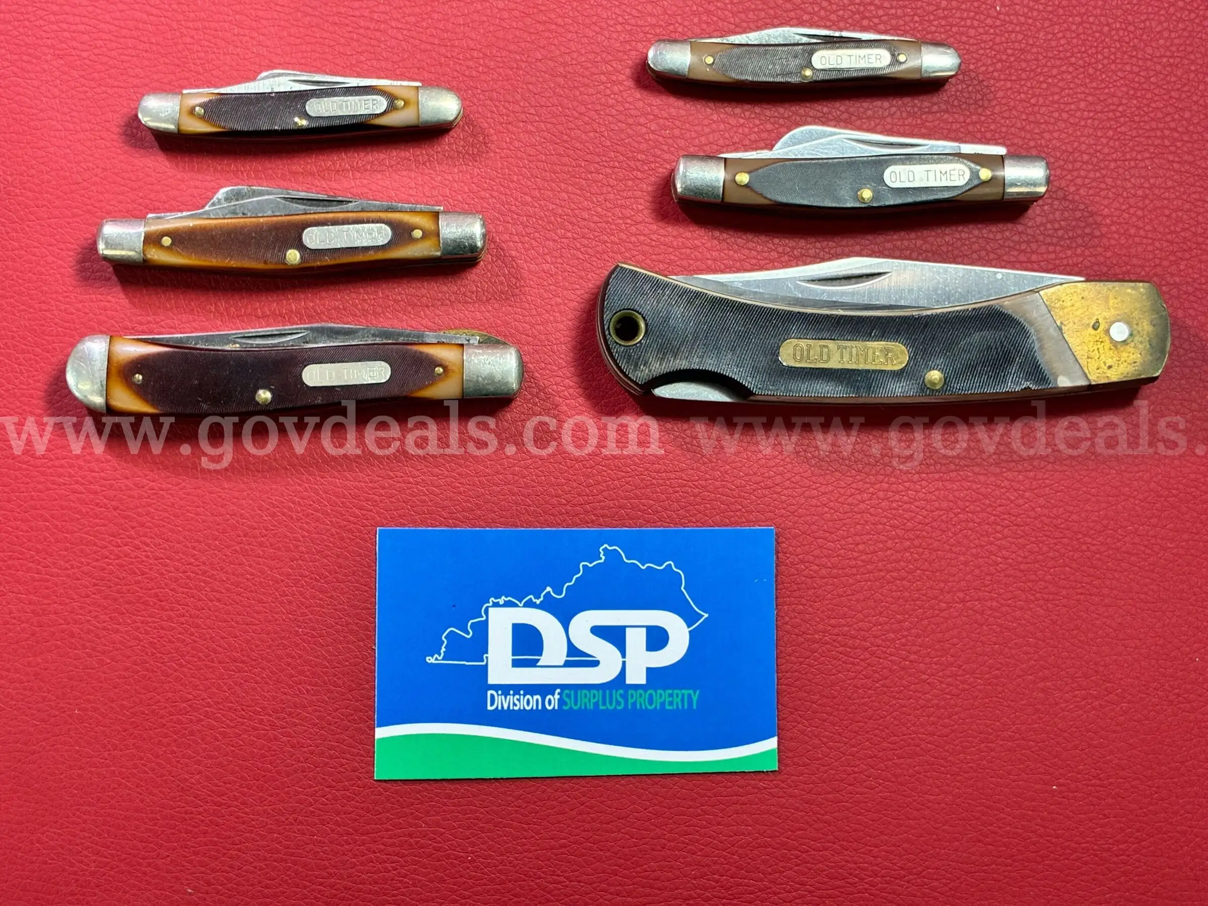 6 Schrade Old Timer Knives PRE-OWNED DS18784 99980 TSA
