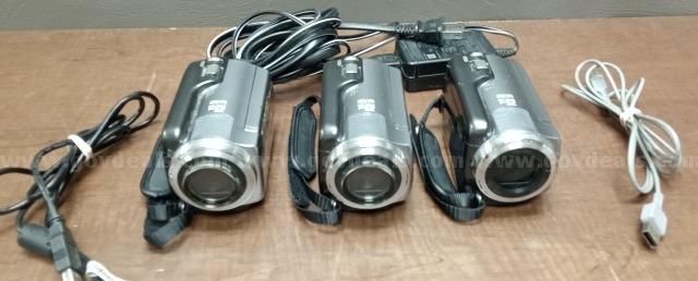 3 Sony HandyCAMs with Transfer Cable PRE-OWNED DS18791 100035 DSP