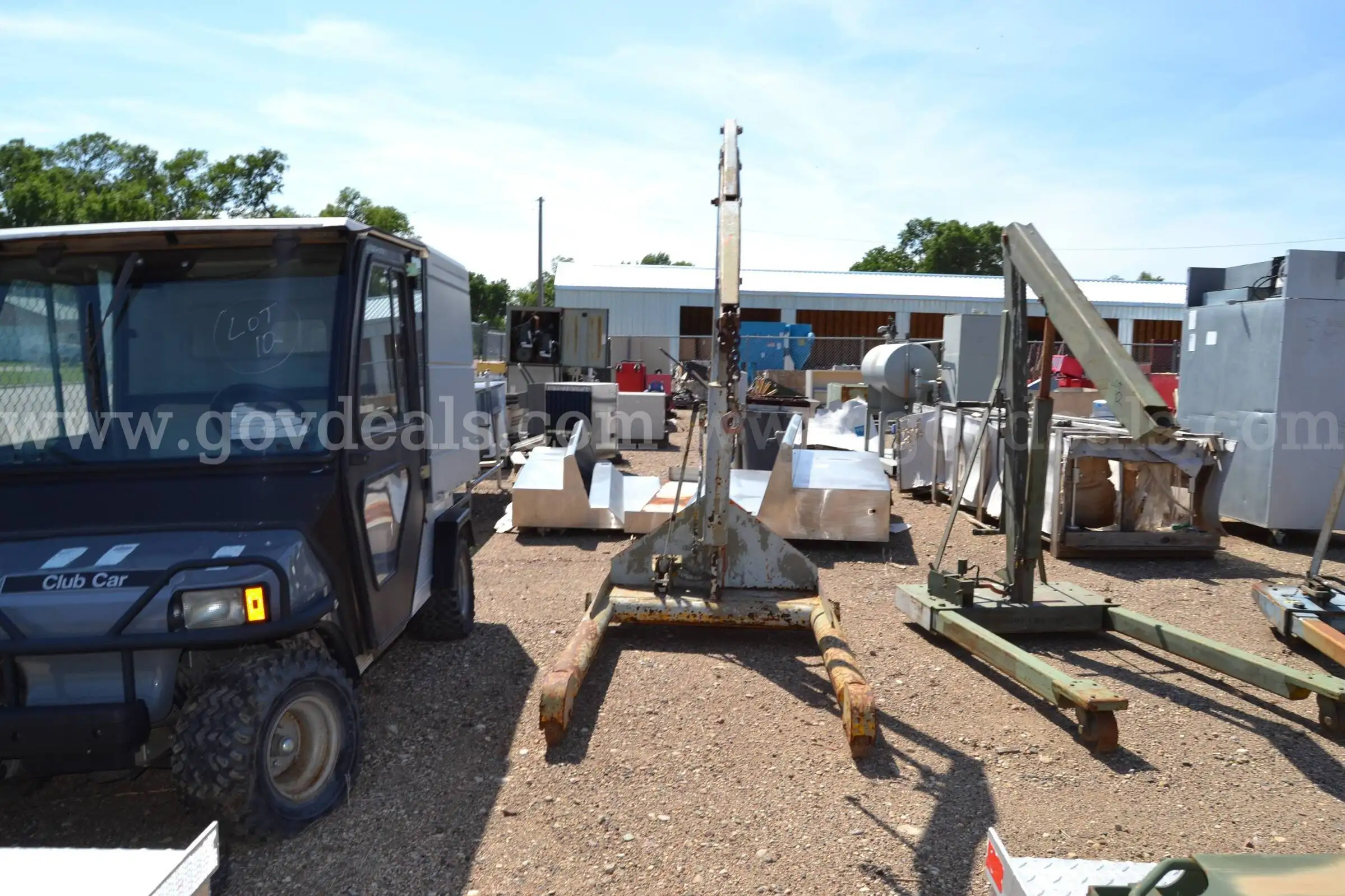 1 Lot of Misc. material handling equipment Floor Crane 1 ea.