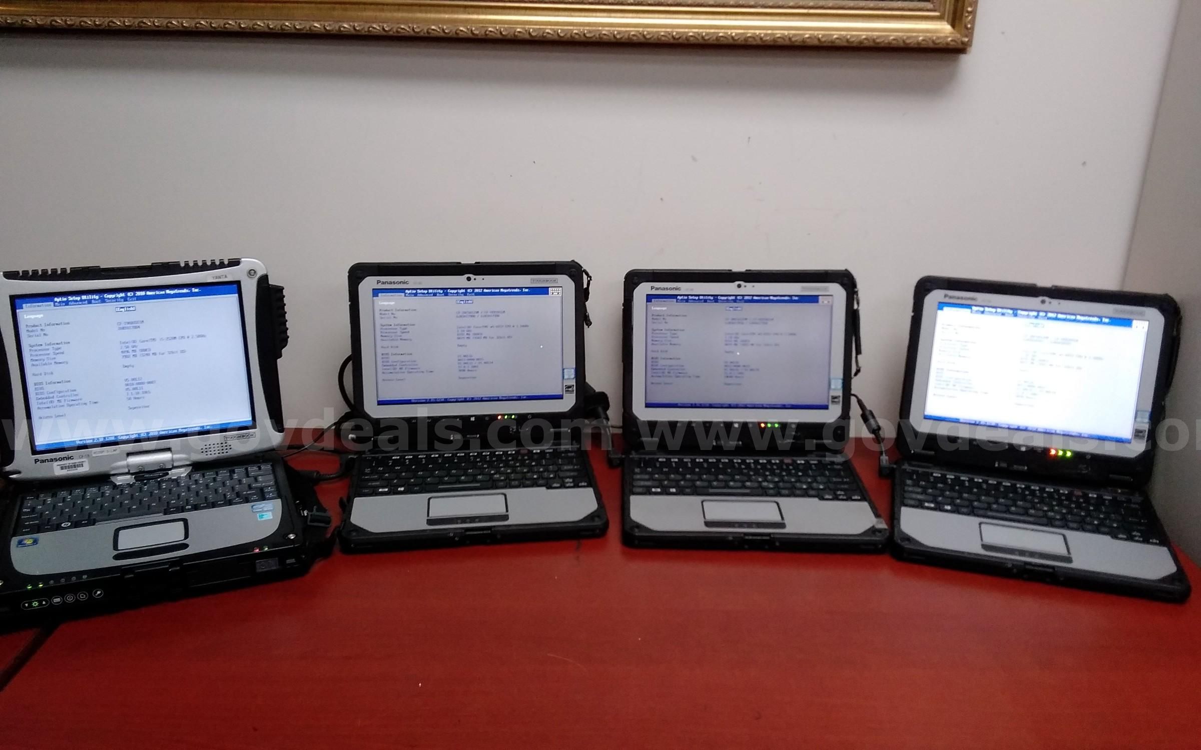 Lot of (4) Panasonic Toughbooks