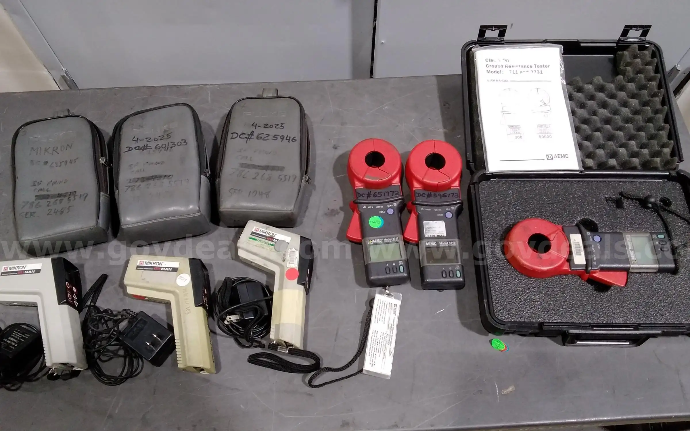 Lot of industrial test equipment.